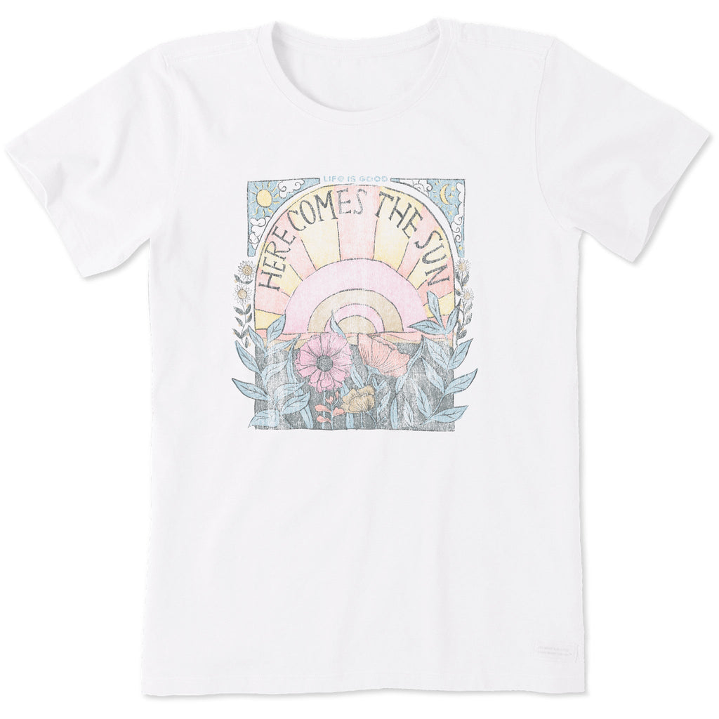 Product image for "Women's Here Comes The Sun Hippie Short Sleeve Crusher Tee" ||102229_1