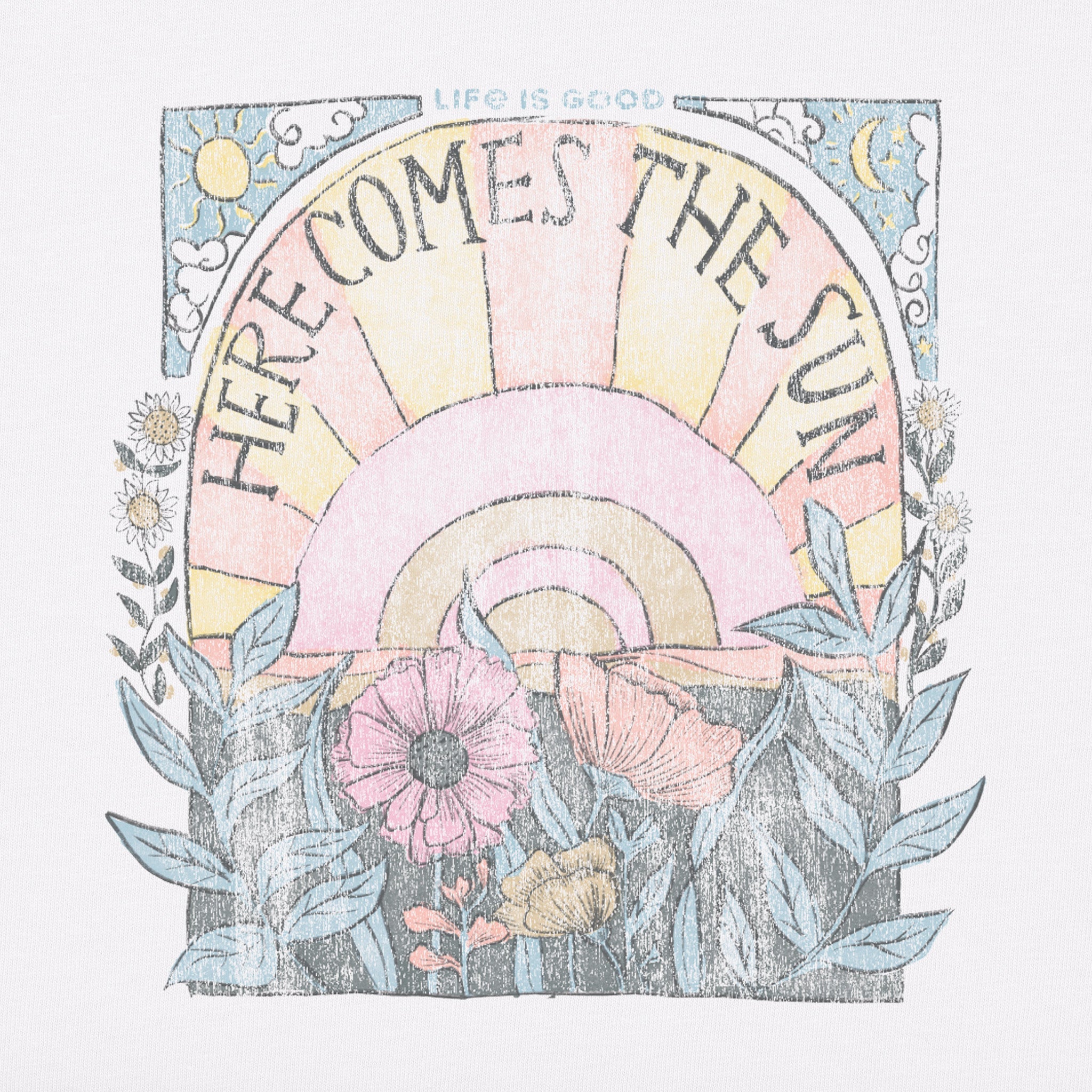 Product image for "Women's Here Comes The Sun Hippie Short Sleeve Tee" ||102229_2