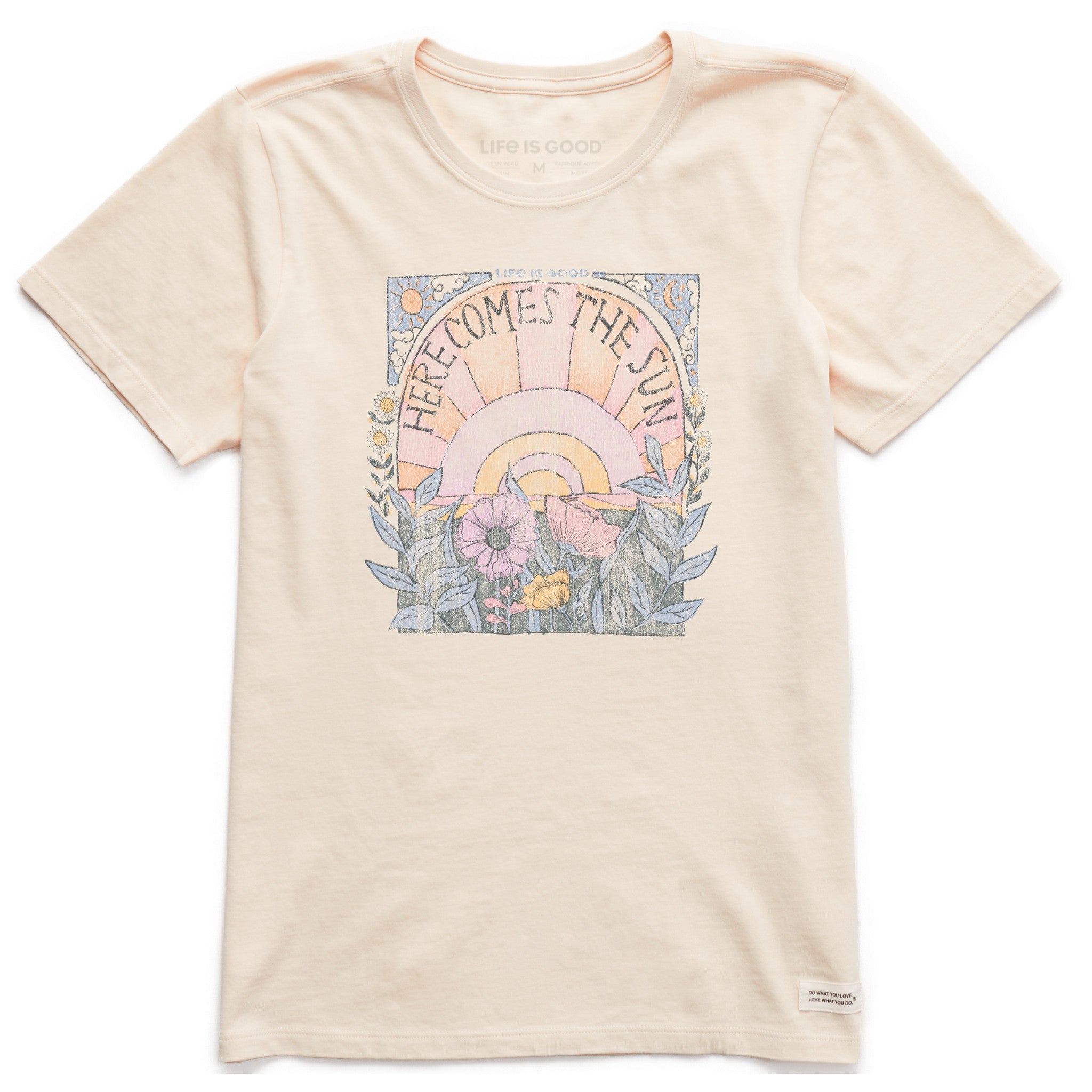 Product image for "Women's Here Comes The Sun Hippie Short Sleeve Tee" ||103716_1