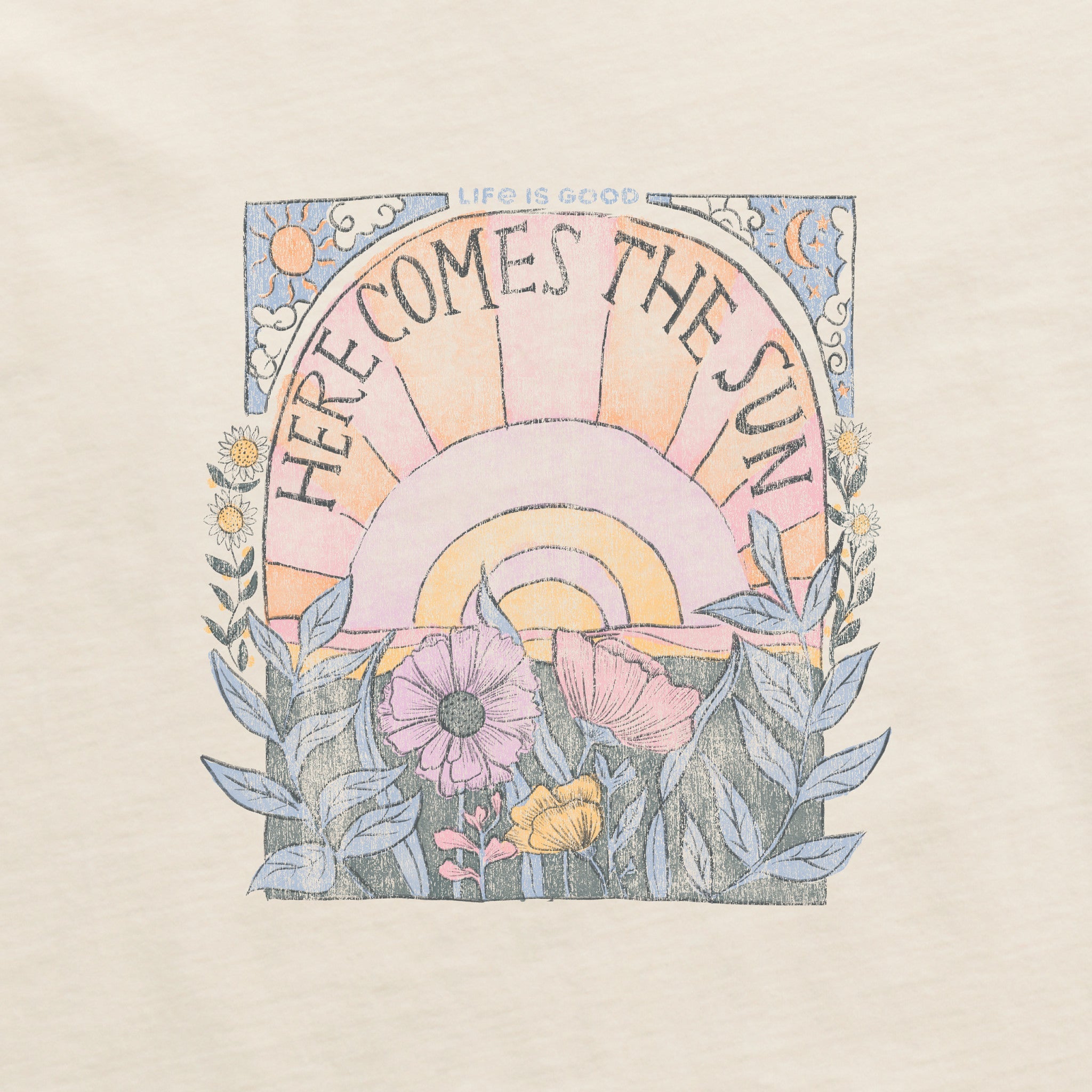 Product image for "Women's Here Comes The Sun Hippie Short Sleeve Tee" ||103716_2