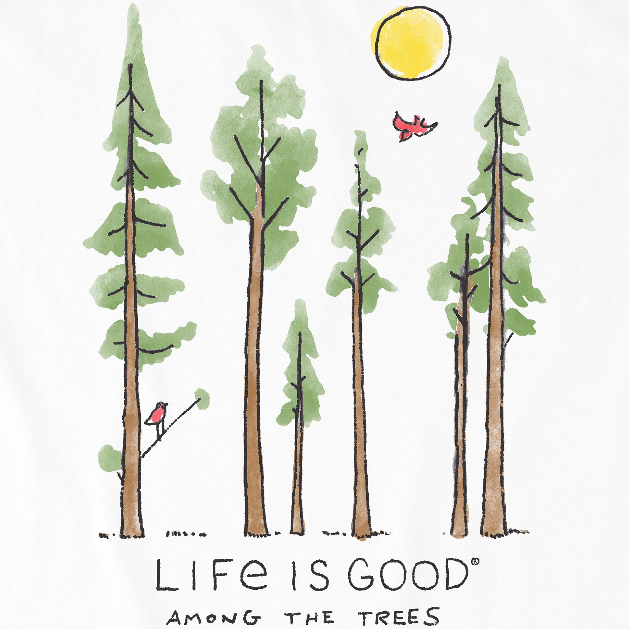 Product image for "Women's Life is Good Among the Trees Short Sleeve Tee" ||104892_2