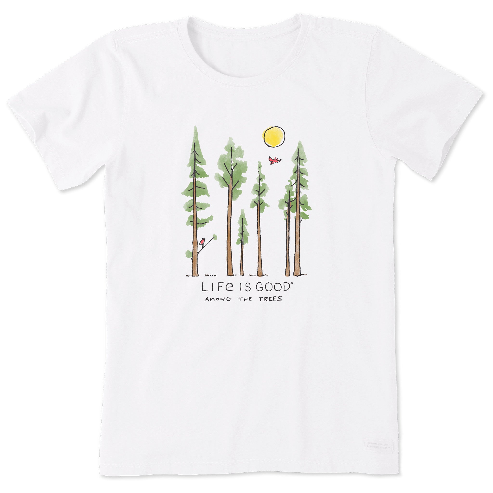 Product image for "Women's Life is Good Among the Trees Short Sleeve Tee" ||104921_1