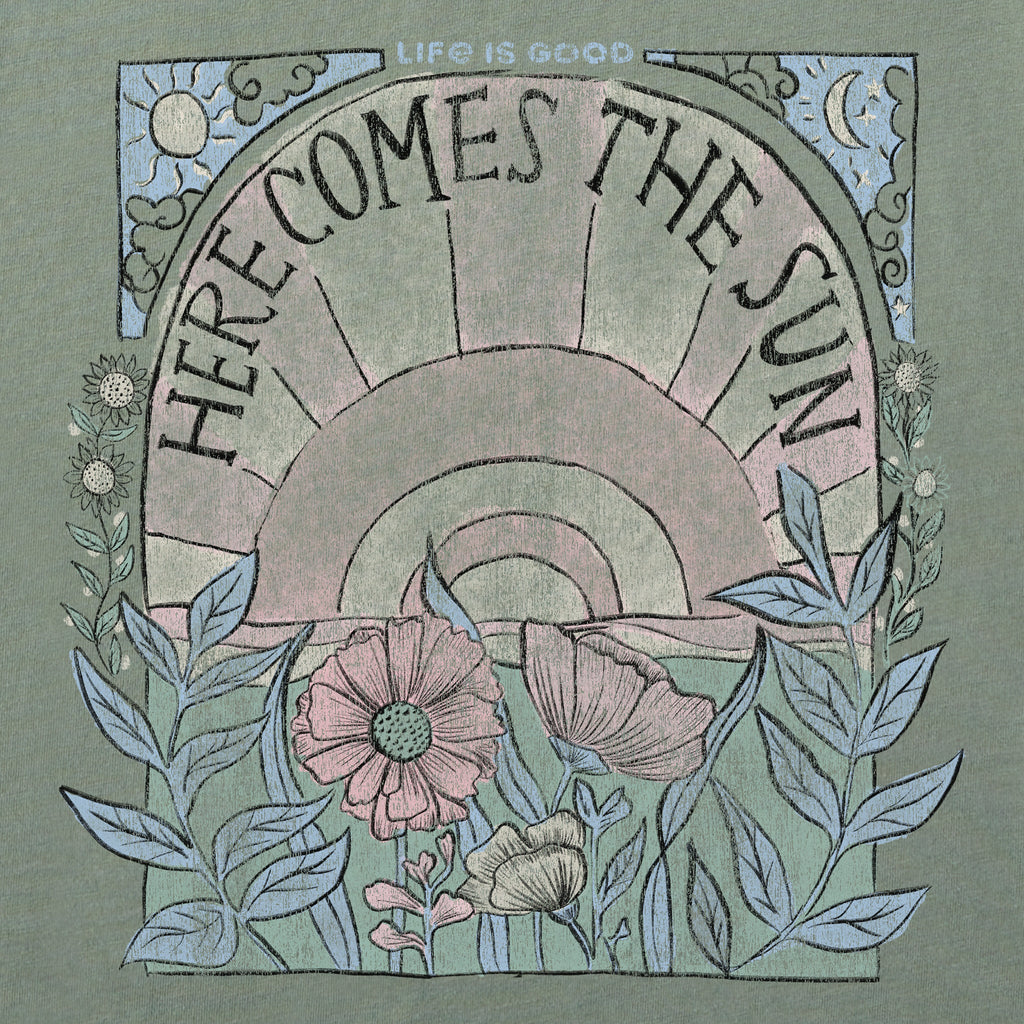 Product image for "Women's Here Comes The Sun Hippie Short Sleeve Crusher Tee" ||113900_2