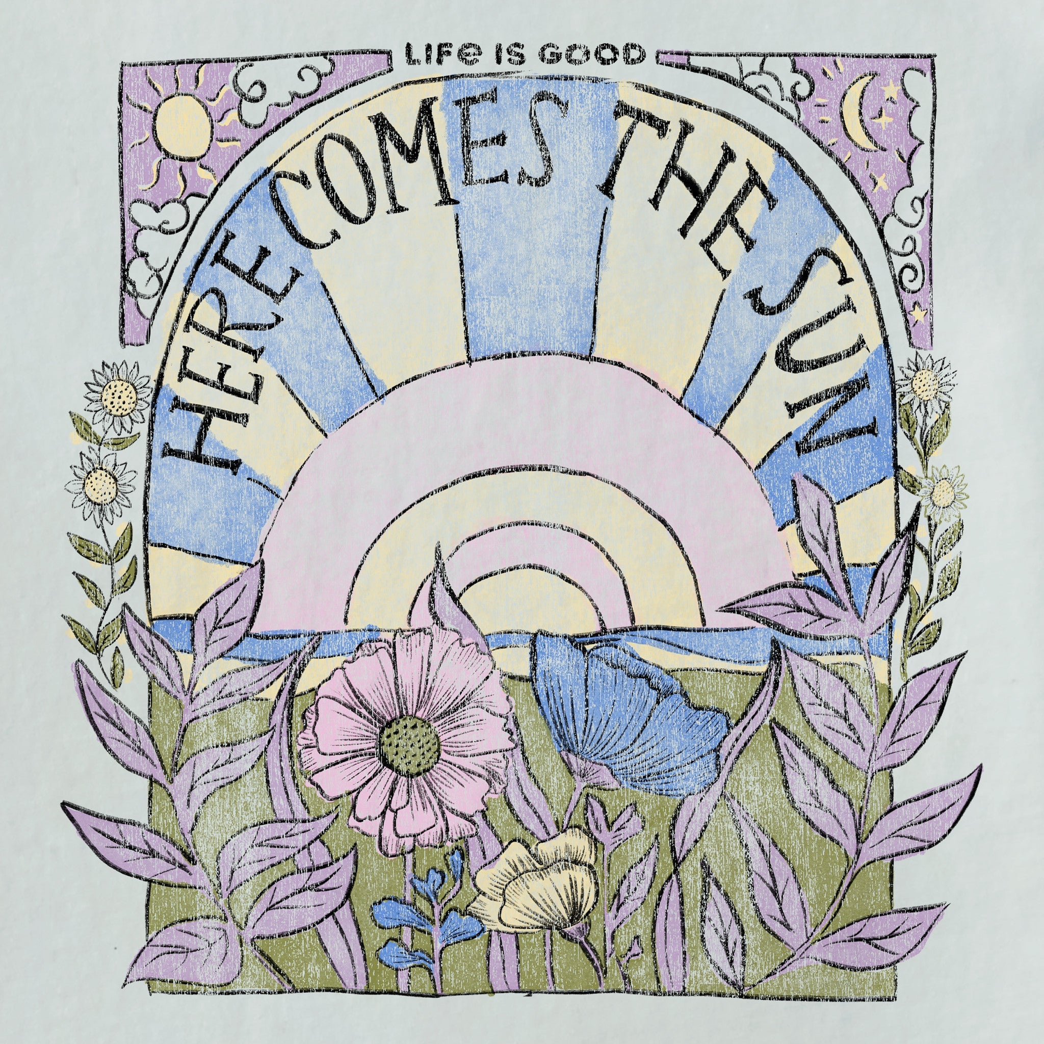 Product image for "Women's Here Comes The Sun Hippie Short Sleeve Tee" ||115004_2