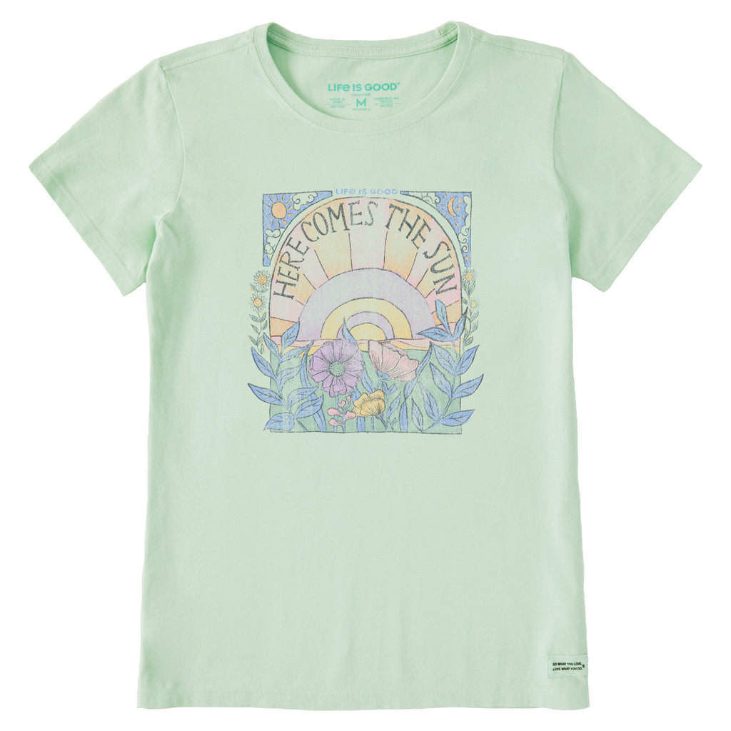Product image for "Women's Here Comes The Sun Hippie Short Sleeve Crusher Tee" ||126208_1