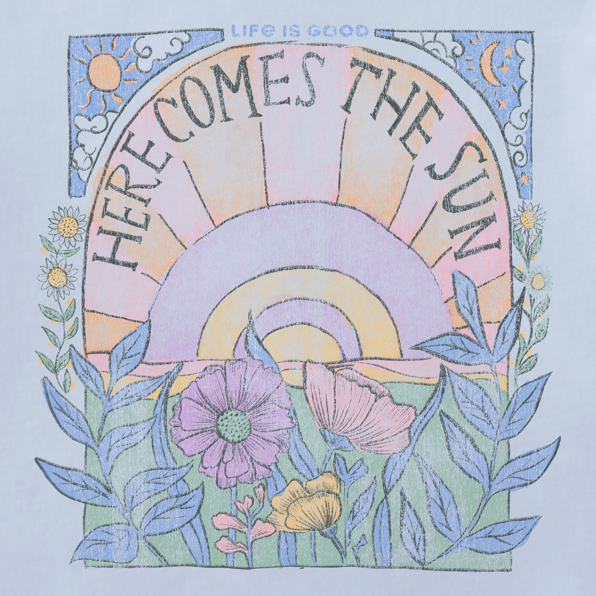 Product image for "Women's Here Comes The Sun Hippie Short Sleeve Tee" ||126239_2