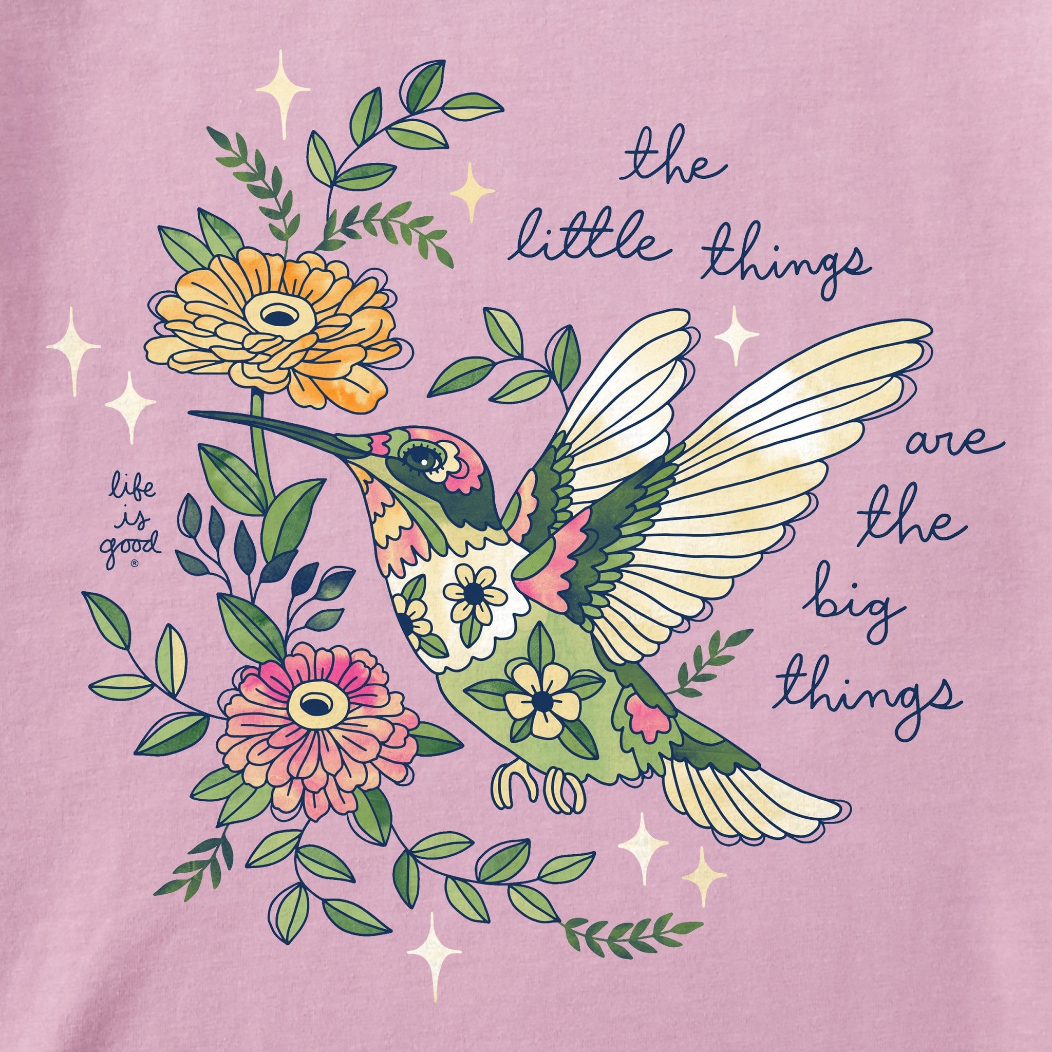 Product image for "Women's Little Thing Hummingbird Short Sleeve Crusher Tee" ||130545_2