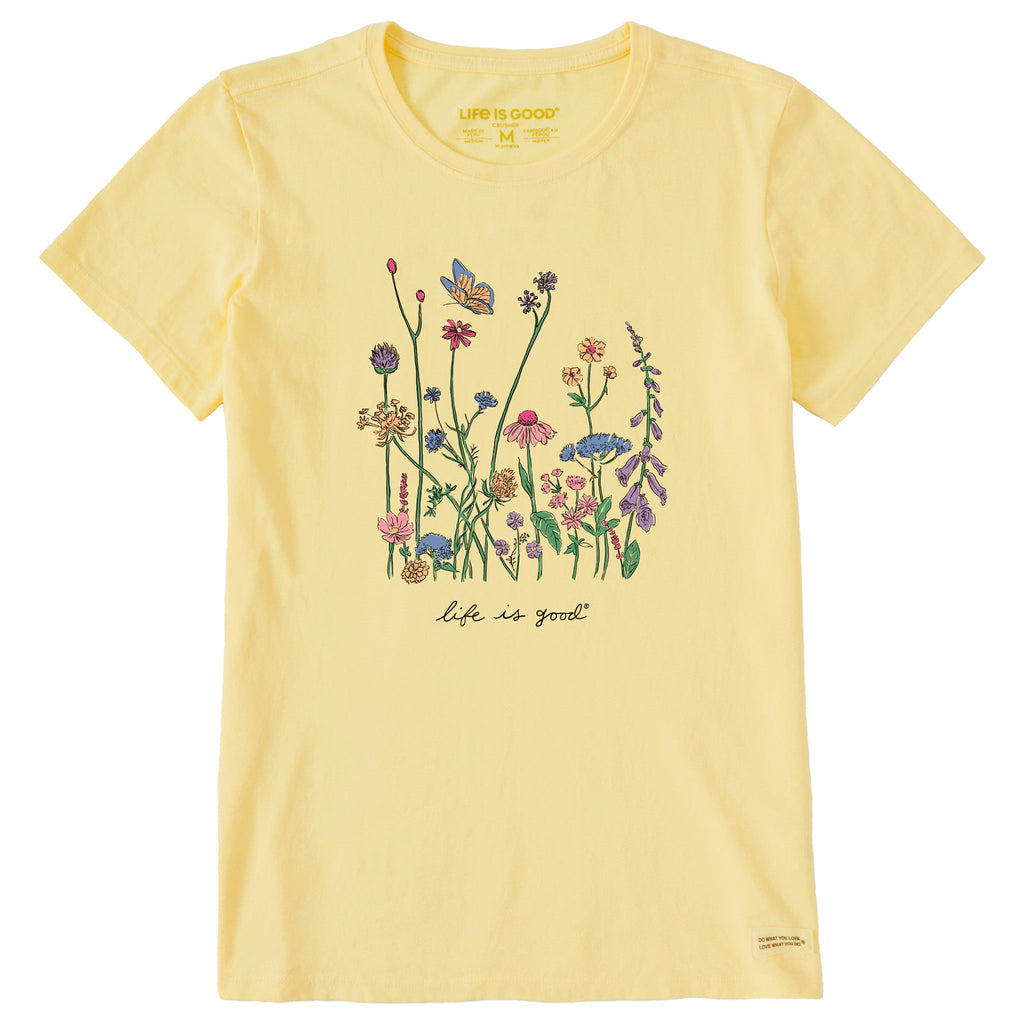 Product image for "Women's Realaxed Wildflowers Short Sleeve Crusher Tee" ||133062_1