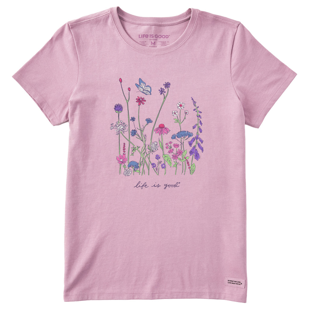 Product image for "Women's Realaxed Wildflowers Short Sleeve Crusher Tee" ||136143_1