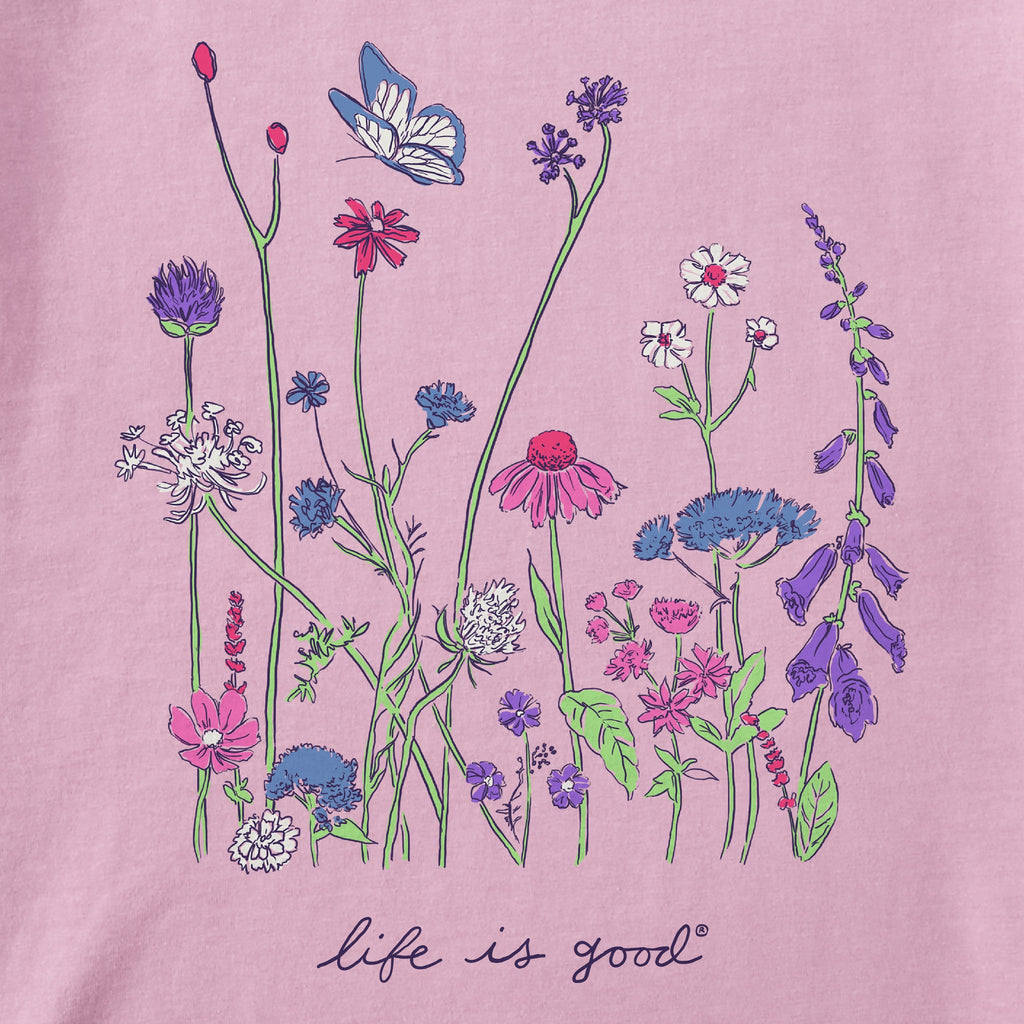 Product image for "Women's Realaxed Wildflowers Short Sleeve Crusher Tee" ||136143_2