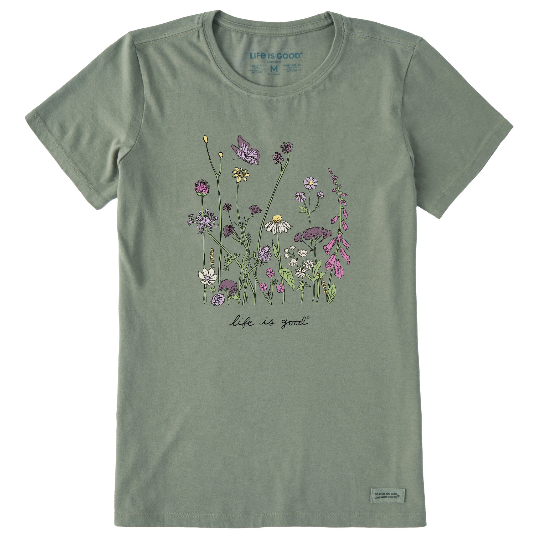 Product image for "Women's Realaxed Wildflowers Short Sleeve Tee" ||138342_1