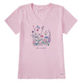 Product image for "Women's Realaxed Wildflowers Short Sleeve Crusher Vee" ||138348_1