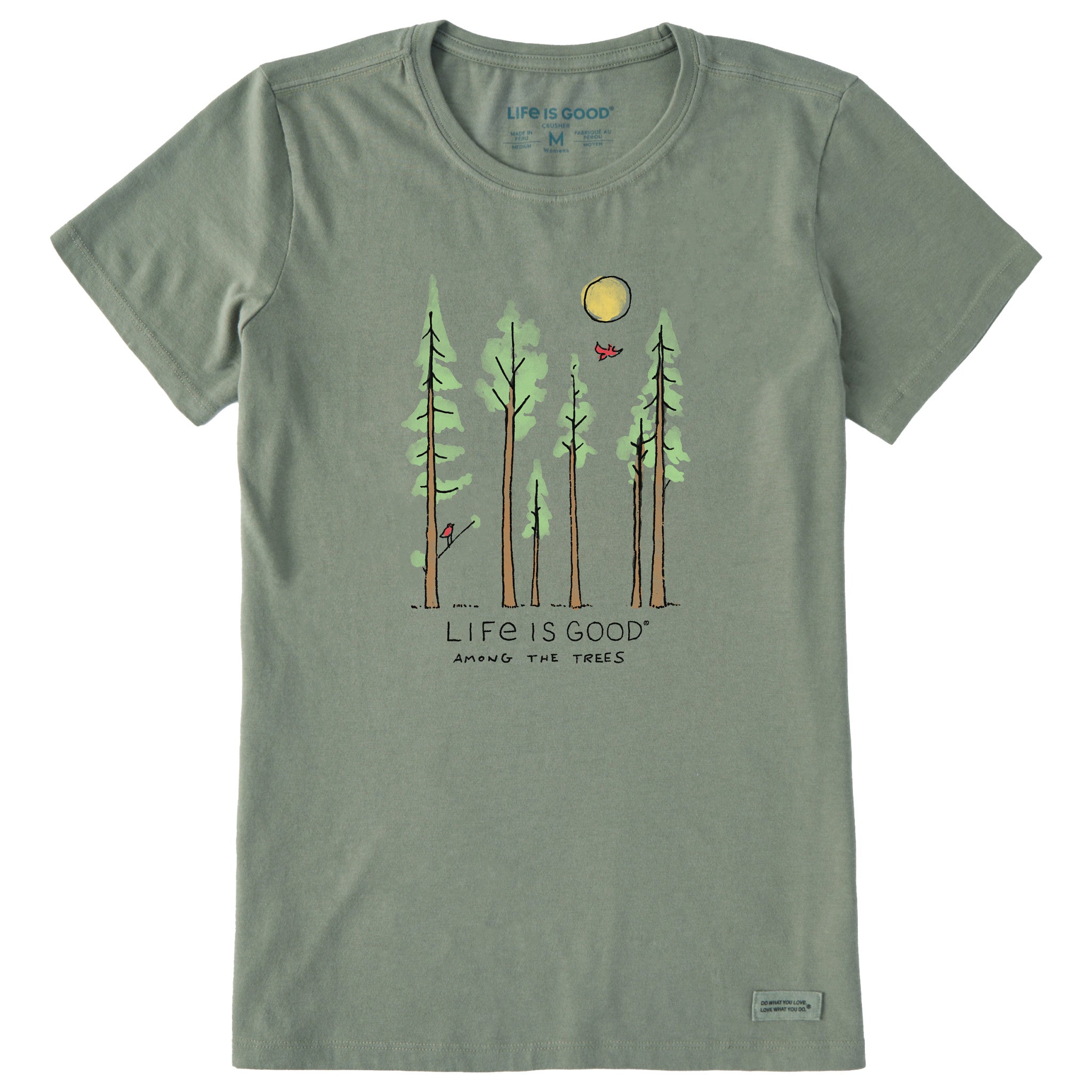 Product image for "Women's Life is Good Among the Trees Short Sleeve Tee" ||144174_1