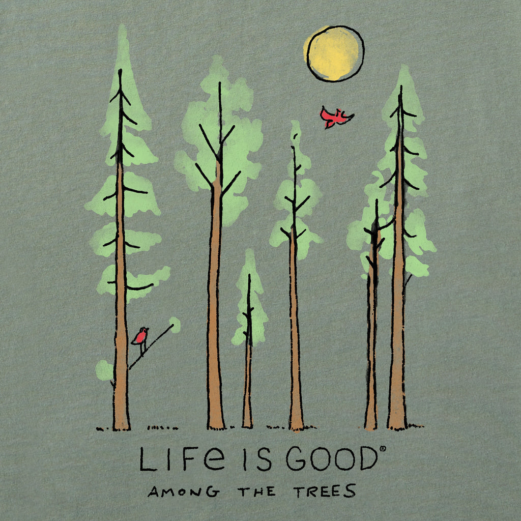 Product image for "Women's Life is Good Among the Trees Short Sleeve Crusher Tee" ||144174_2