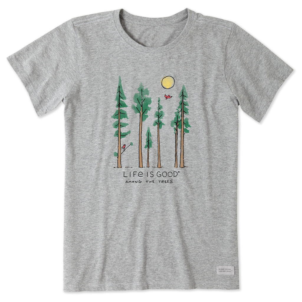 Product image for "Women's Life is Good Among the Trees Short Sleeve Crusher Tee" ||144175_1