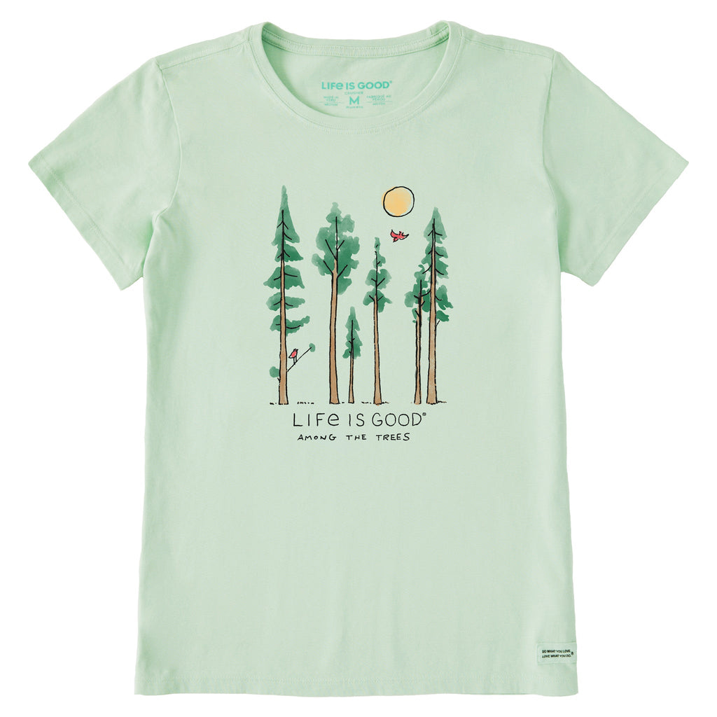 Product image for "Women's Life is Good Among the Trees Short Sleeve Crusher Tee" ||144502_1