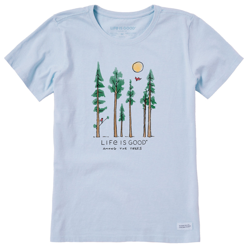 Product image for "Women's Life is Good Among the Trees Short Sleeve Crusher Tee" ||144503_1