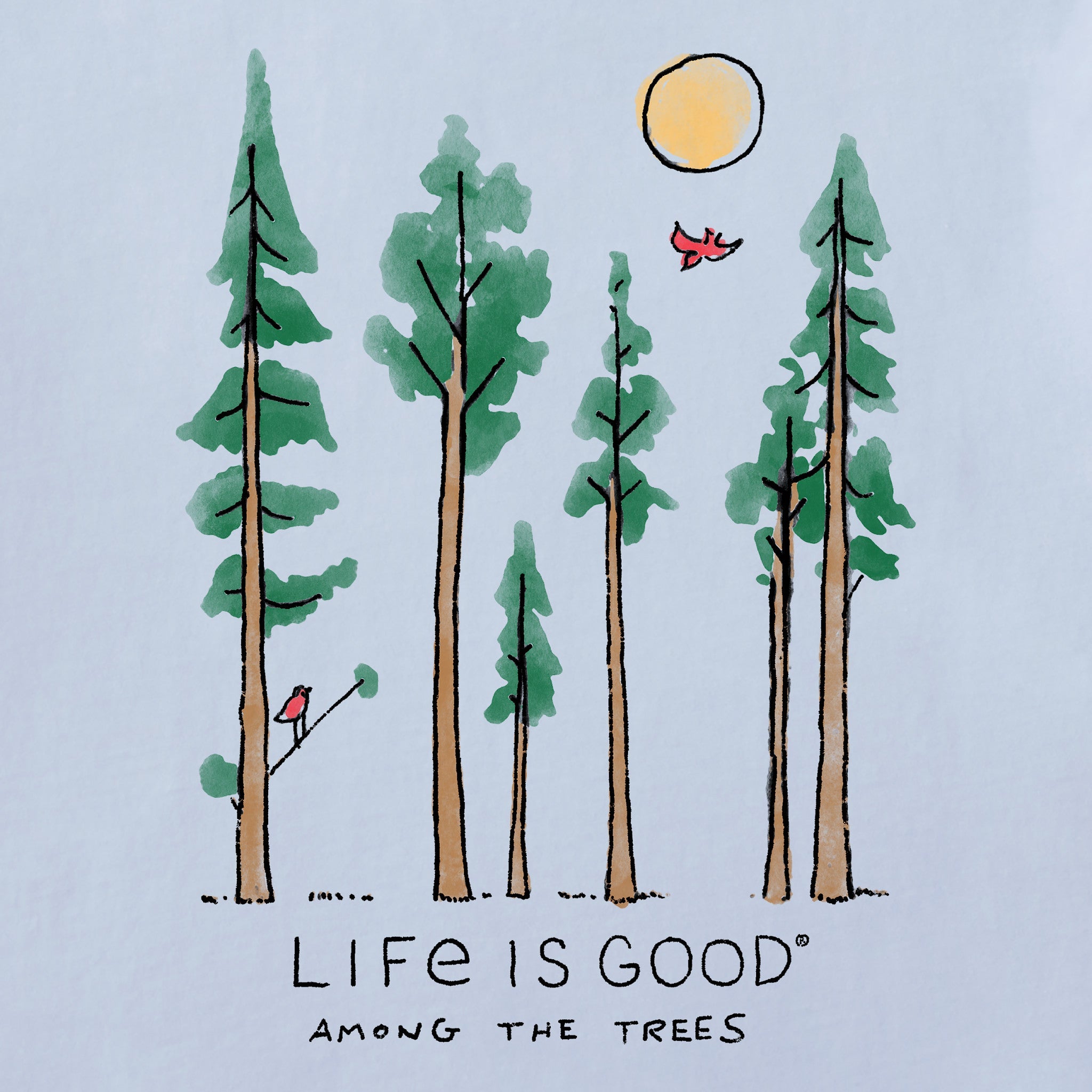 Product image for "Women's Life is Good Among the Trees Short Sleeve Crusher Tee" ||144503_2