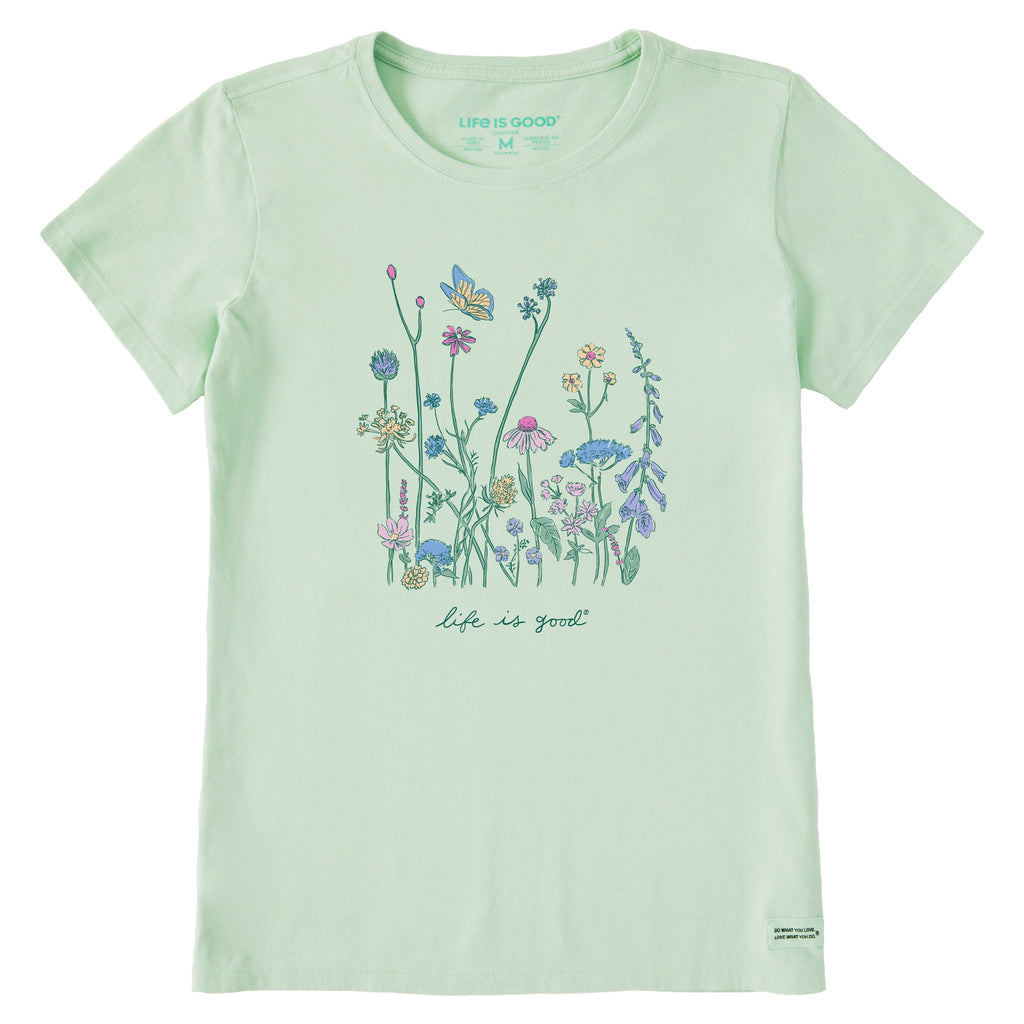 Product image for "Women's Realaxed Wildflowers Short Sleeve Crusher Tee" ||144518_1