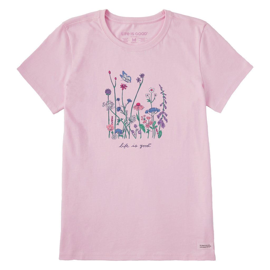 Product image for "Women's Realaxed Wildflowers Short Sleeve Crusher Tee" ||144634_1