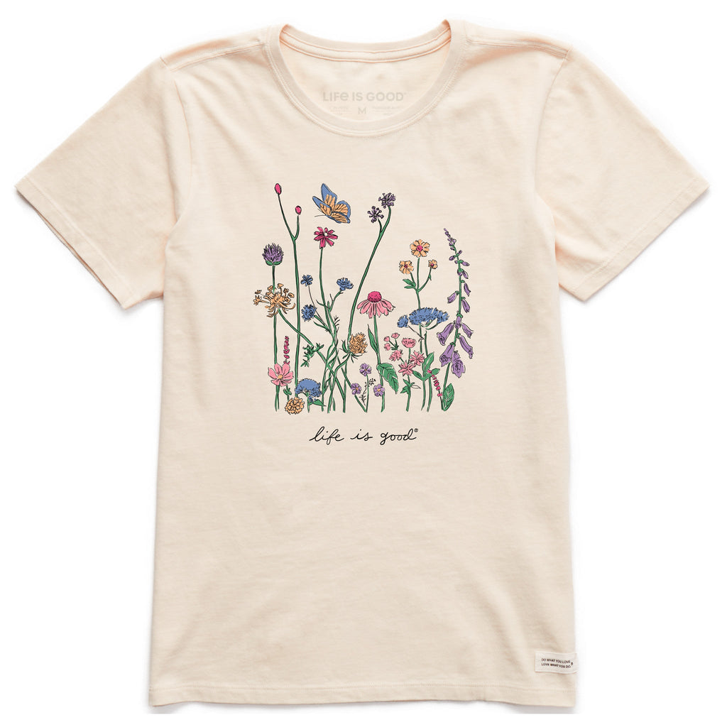 Product image for "Women's Realaxed Wildflowers Short Sleeve Crusher Tee" ||144638_1