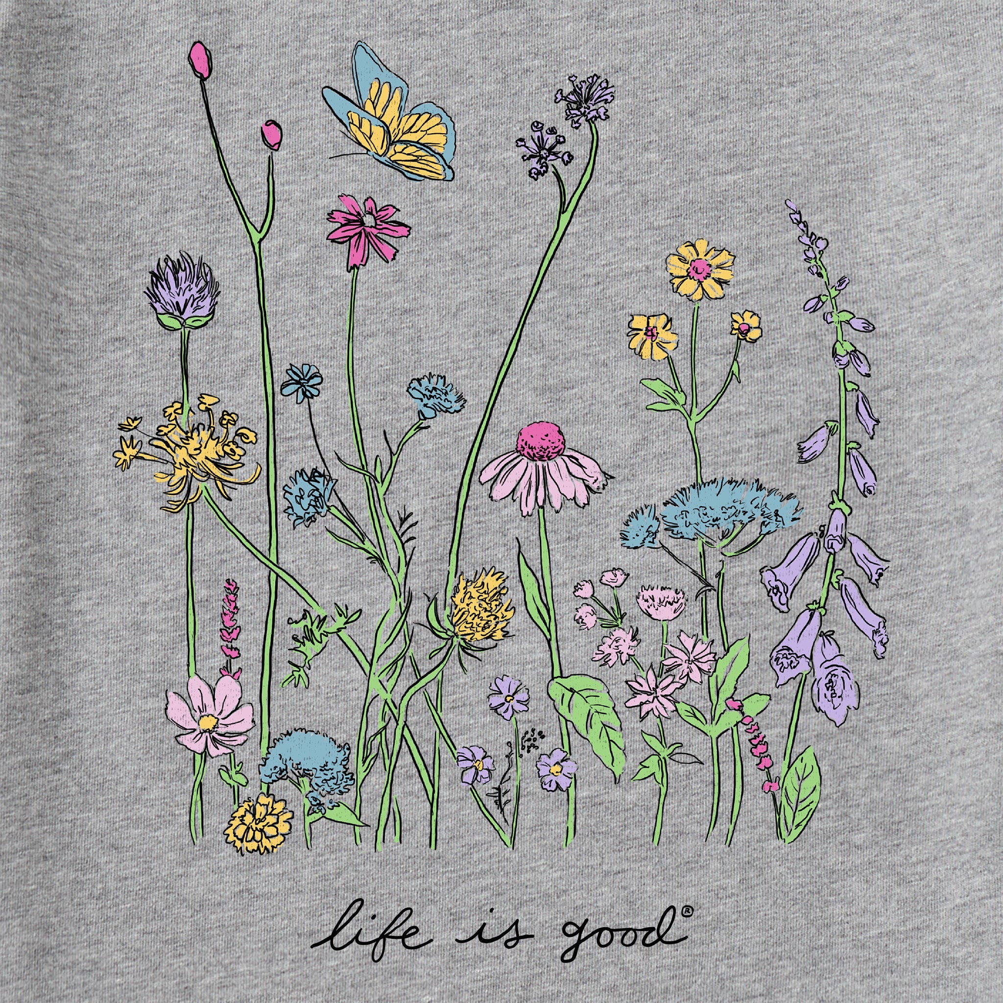 Product image for "Women's Realaxed Wildflowers Short Sleeve Tee" ||144639_2