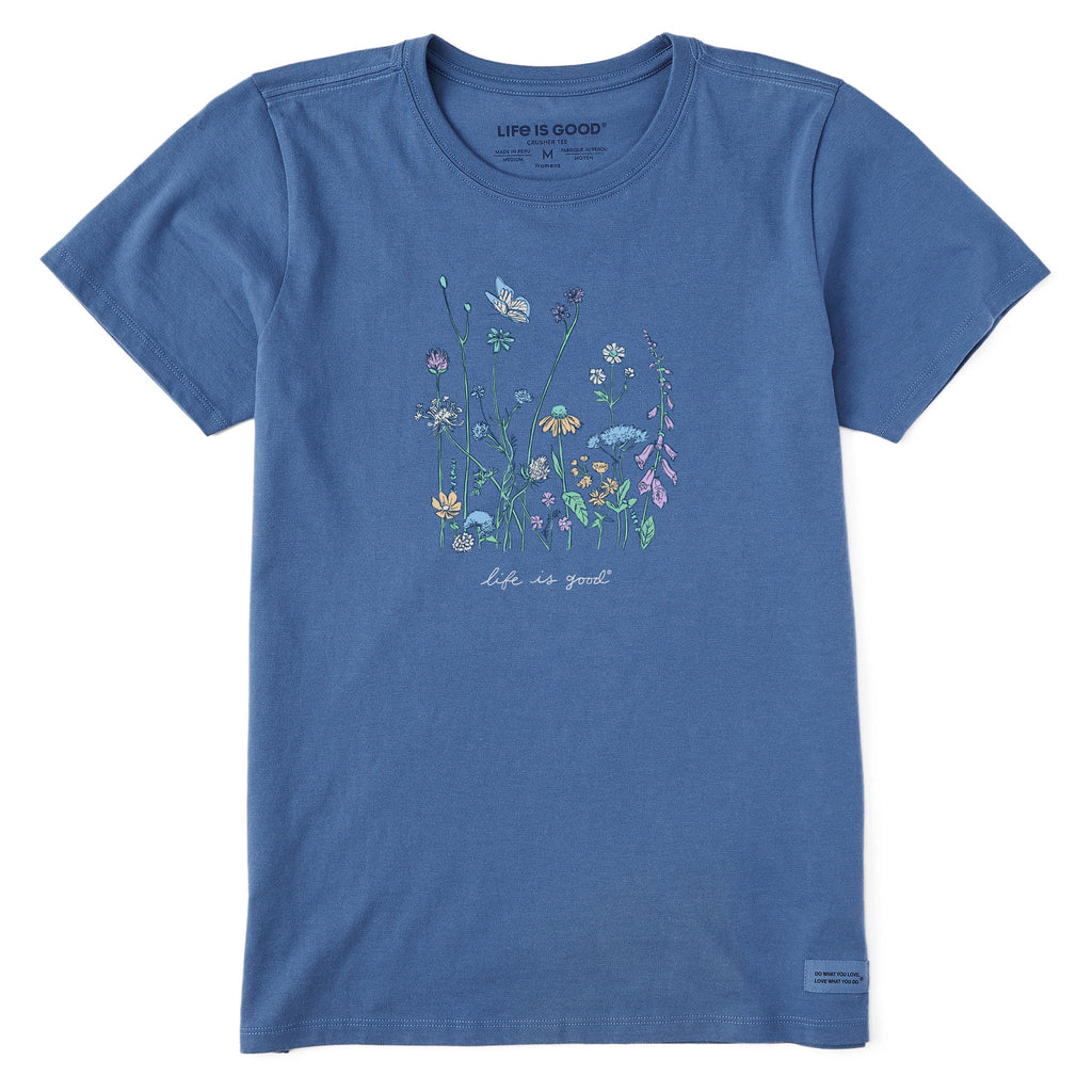 Product image for "Women's Realaxed Wildflowers Short Sleeve Crusher Tee" ||144640_1
