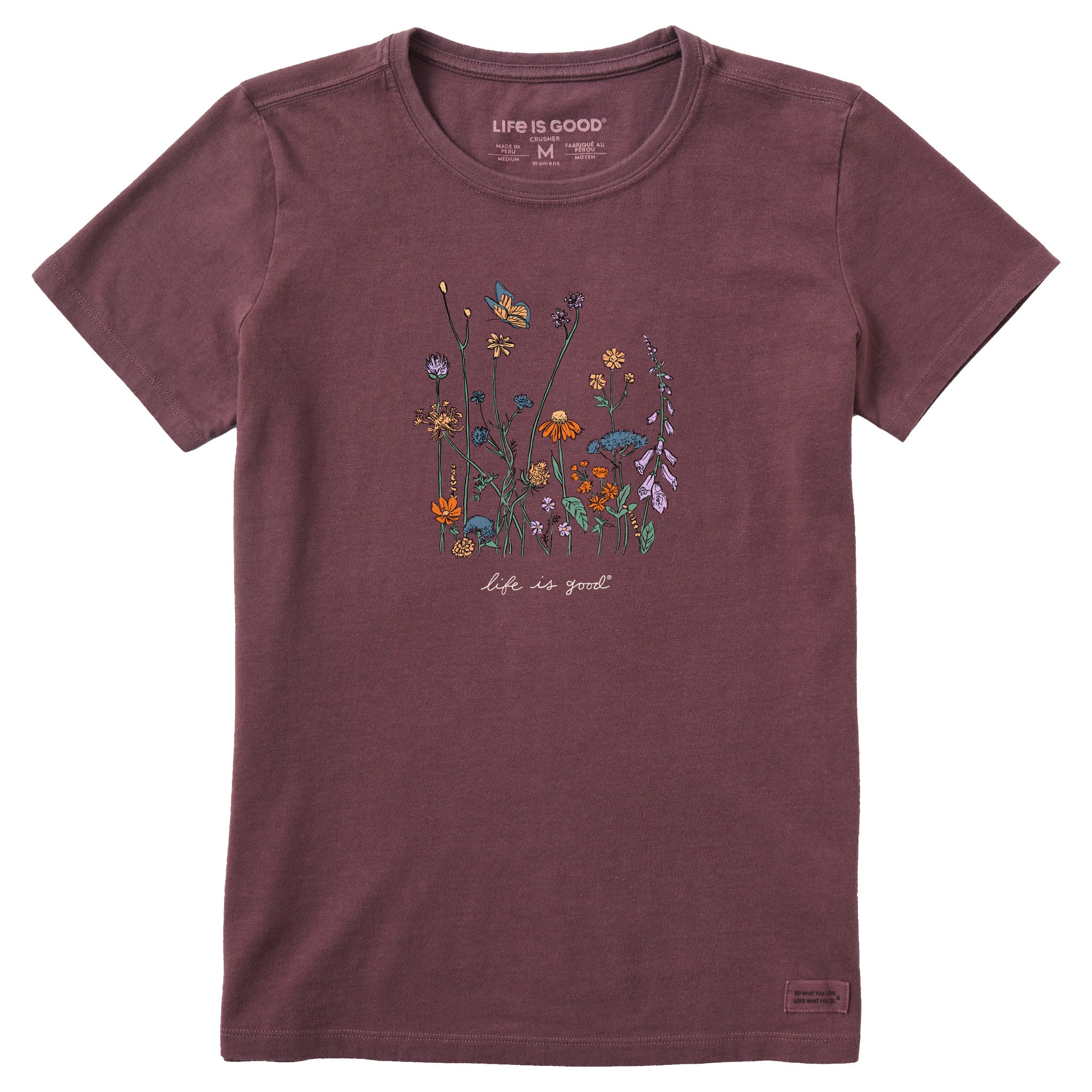 Product image for "Women's Realaxed Wildflowers Short Sleeve Crusher Tee" ||147009_1