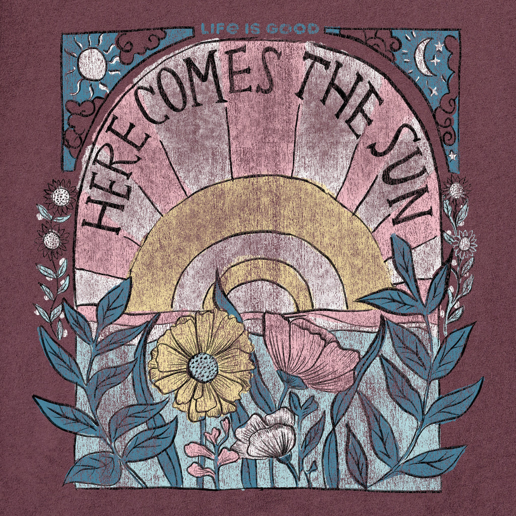 Product image for "Women's Here Comes The Sun Hippie Short Sleeve Crusher Tee" ||147020_2