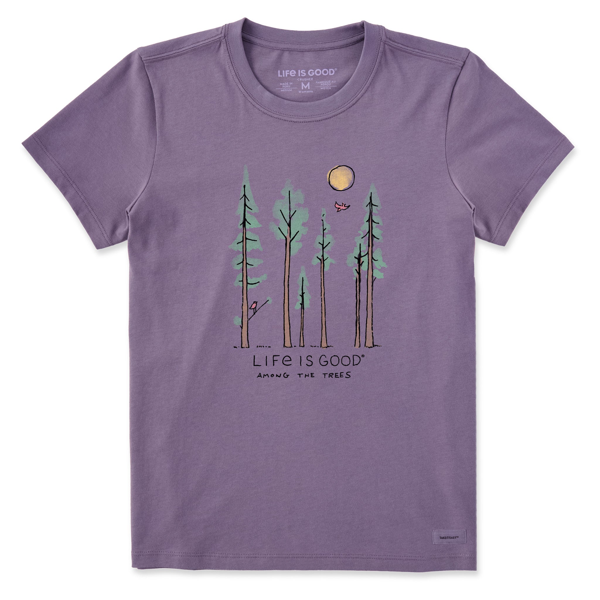 Product image for "Women's Life is Good Among the Trees Short Sleeve Crusher Tee" ||149885_1