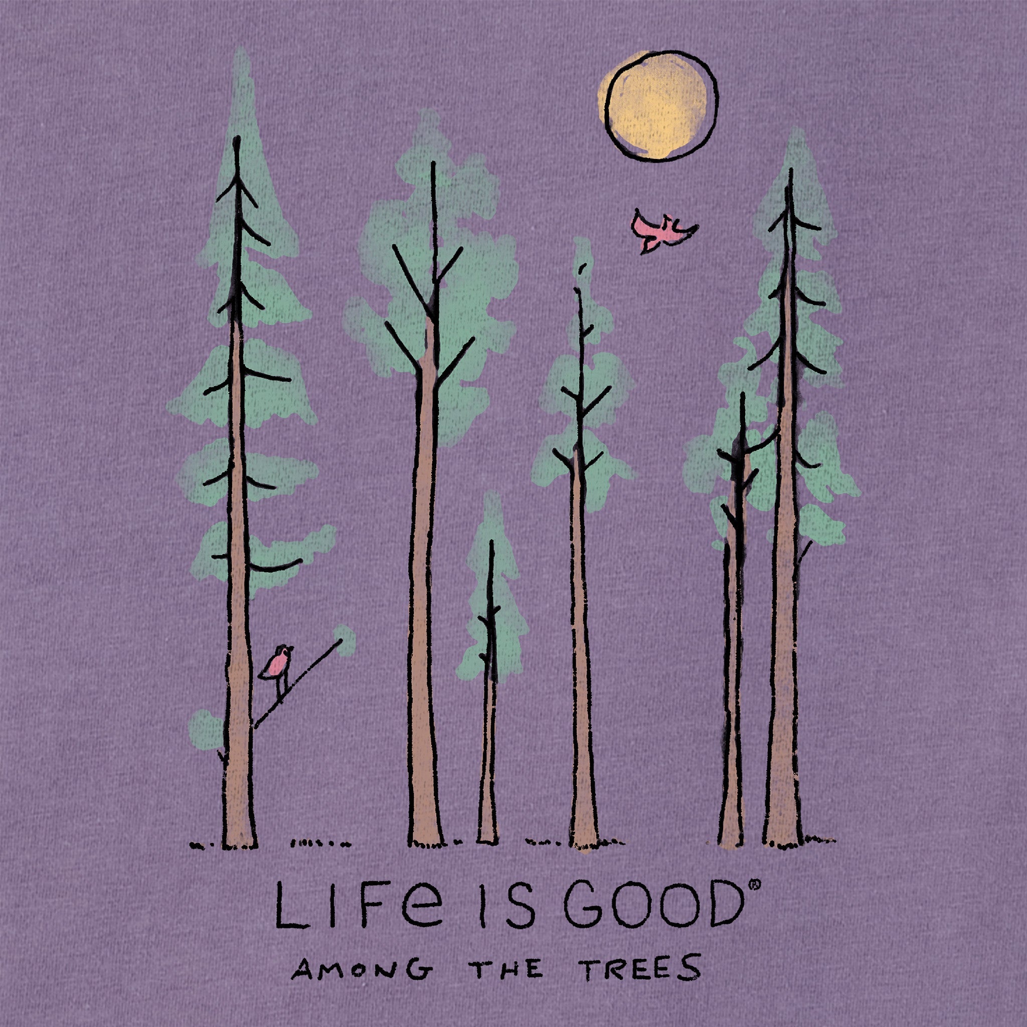 Product image for "Women's Life is Good Among the Trees Short Sleeve Crusher Tee" ||149885_2