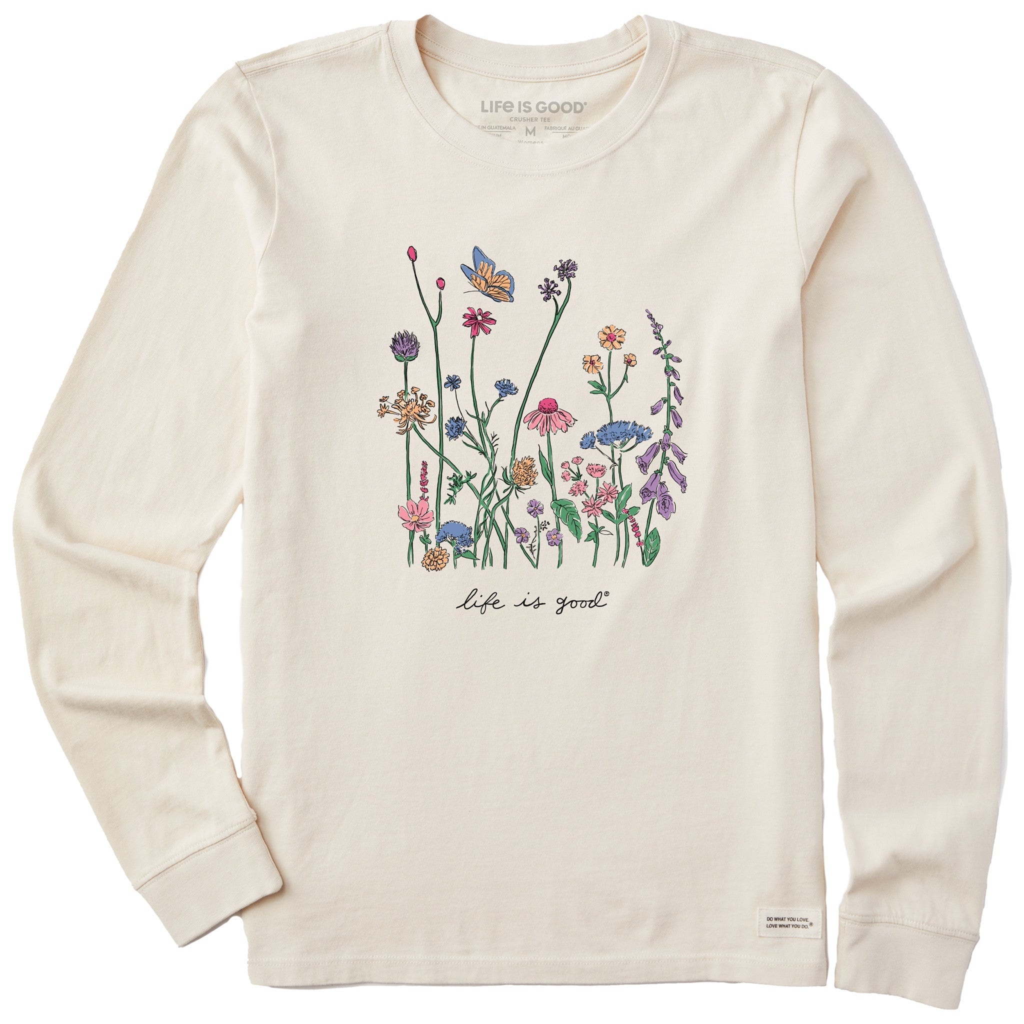 Product image for "Women's Realaxed Wildflowers Long Sleeve Crusher Tee" ||151769_1