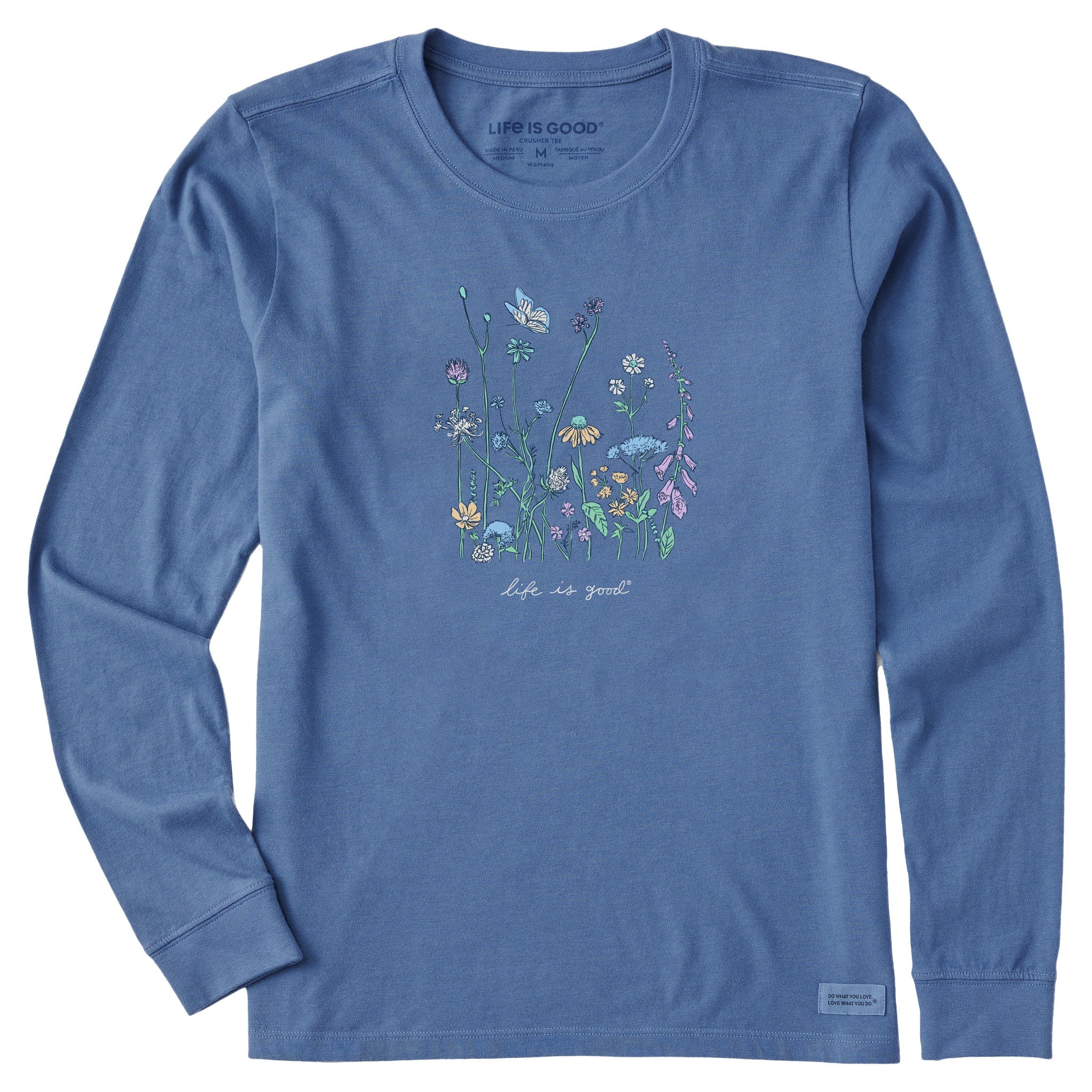 Product image for "Women's Realaxed Wildflowers Long Sleeve Crusher Tee" ||151770_1
