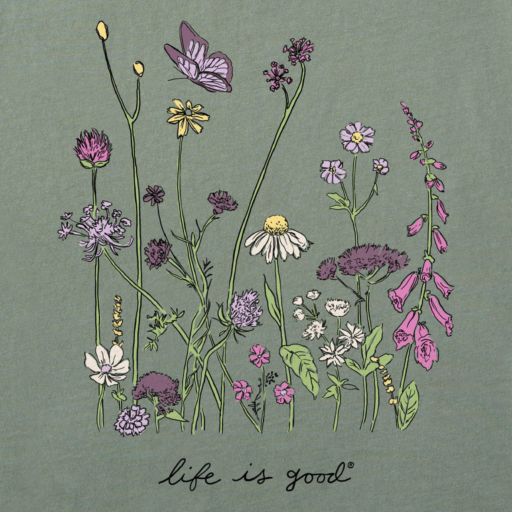 Product image for "Women's Realaxed Wildflowers Long Sleeve Crusher Tee" ||157084_2