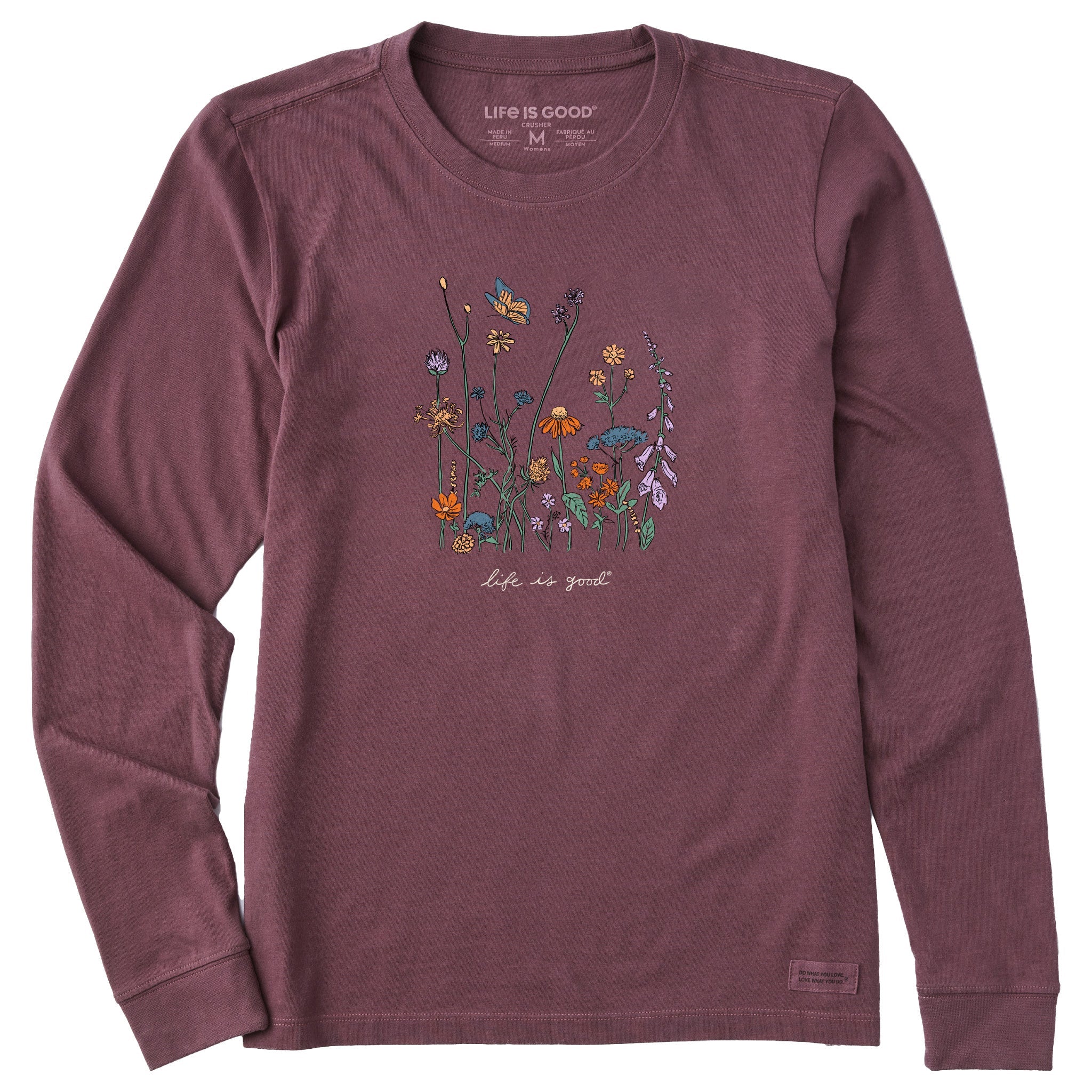 Product image for "Women's Realaxed Wildflowers Long Sleeve Crusher Tee" ||157085_1