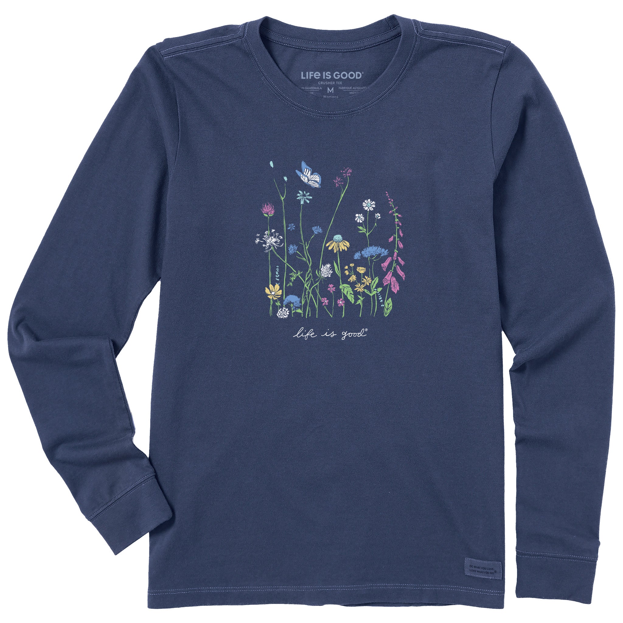 Product image for "Women's Realaxed Wildflowers Long Sleeve Crusher Tee" ||157086_1