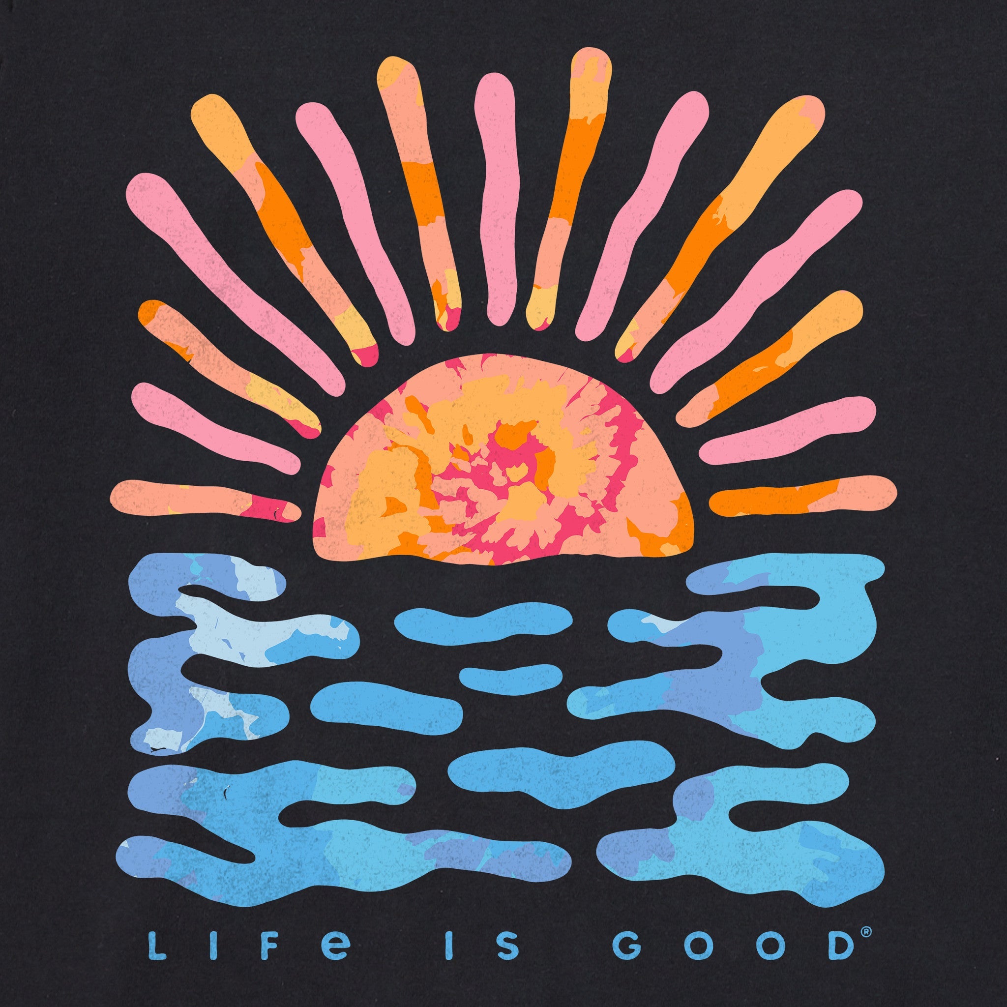Product image for "Women's Sun Water Tie Dye Short Sleeve Tee" ||163910_2