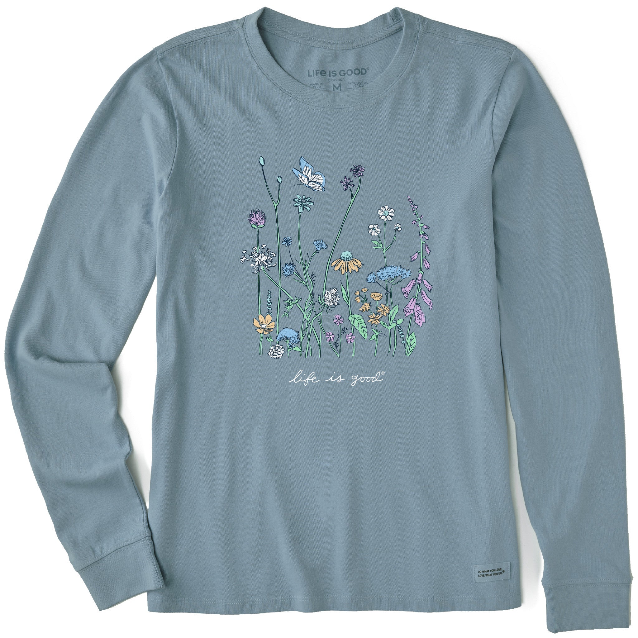 Product image for "Women's Realaxed Wildflowers Long Sleeve Crusher Tee" ||169330_1