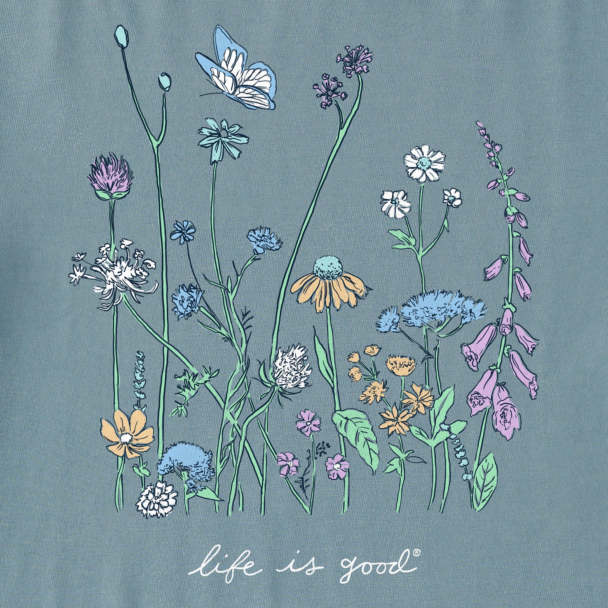 Product image for "Women's Realaxed Wildflowers Long Sleeve Crusher Tee" ||169330_2