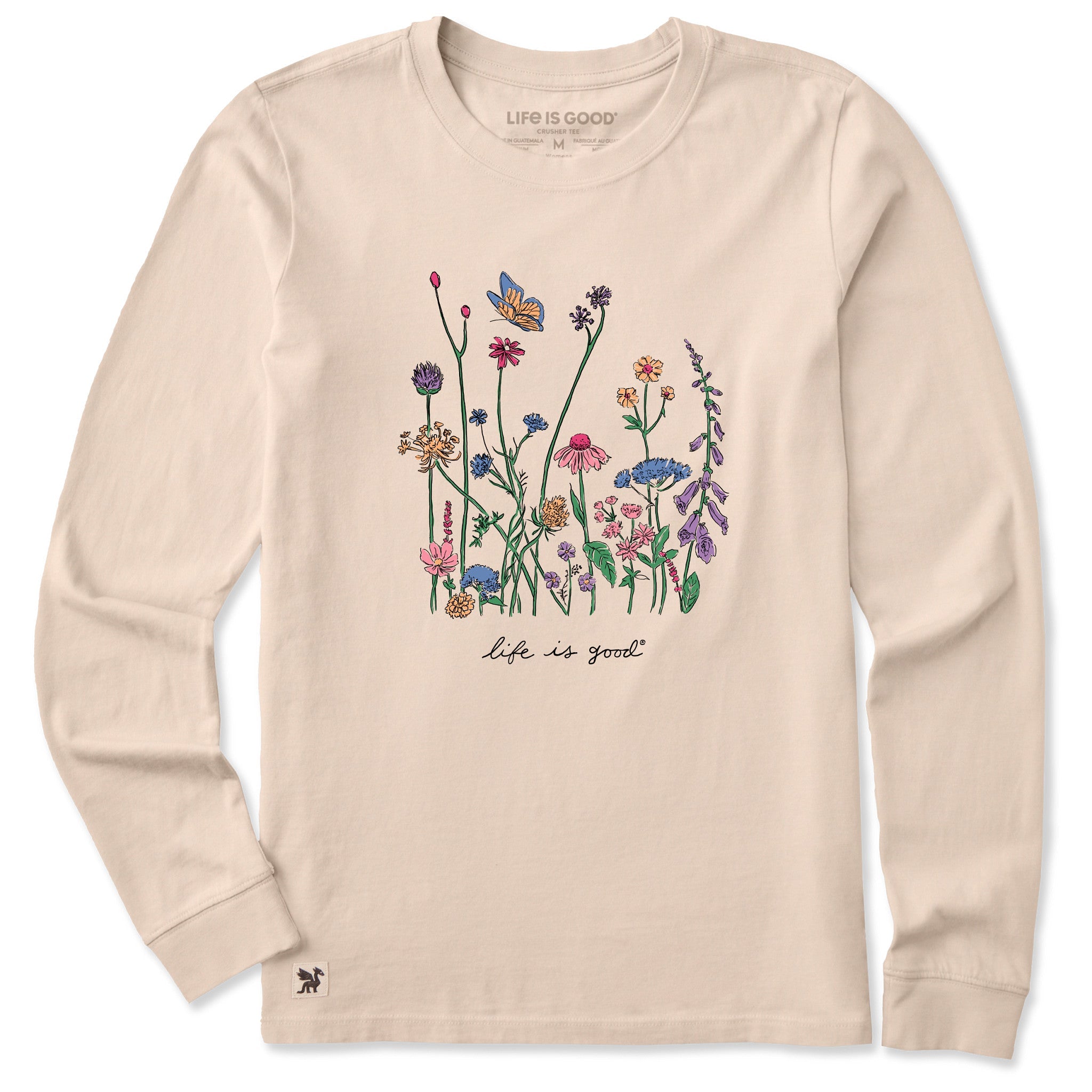 Product image for "Women's Realaxed Wildflowers Long Sleeve Crusher Tee" ||184488_1