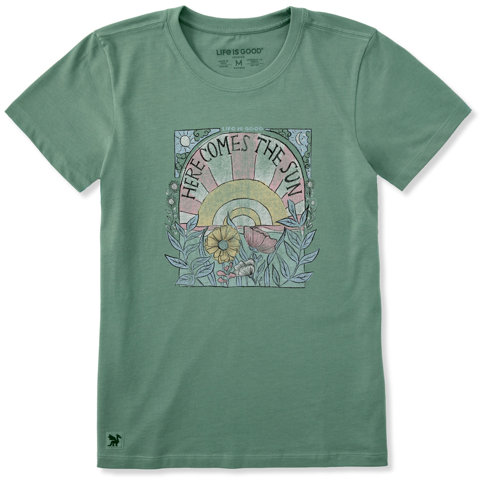 Product image for "Women's Here Comes The Sun Hippie Short Sleeve Tee" ||184538_1