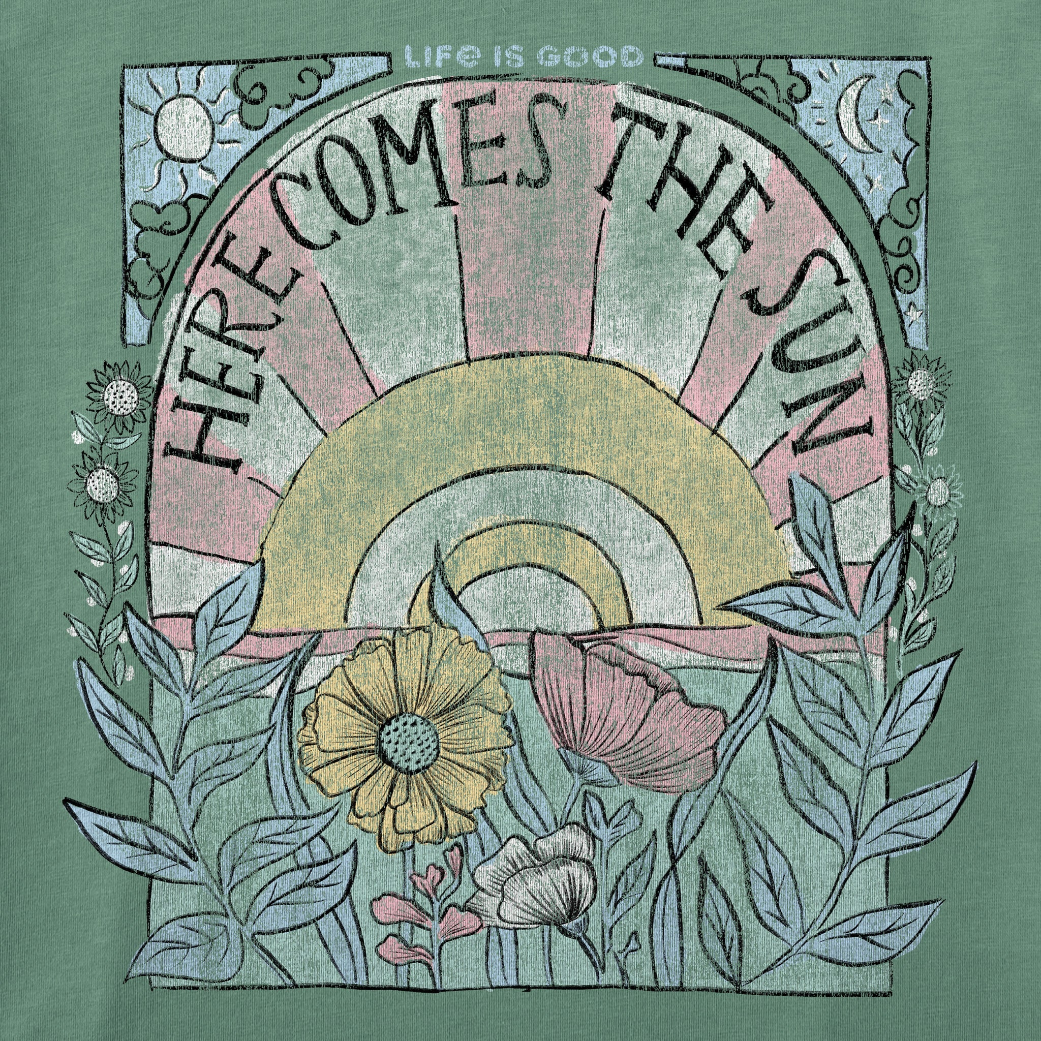 Product image for "Women's Here Comes The Sun Hippie Short Sleeve Tee" ||184538_2