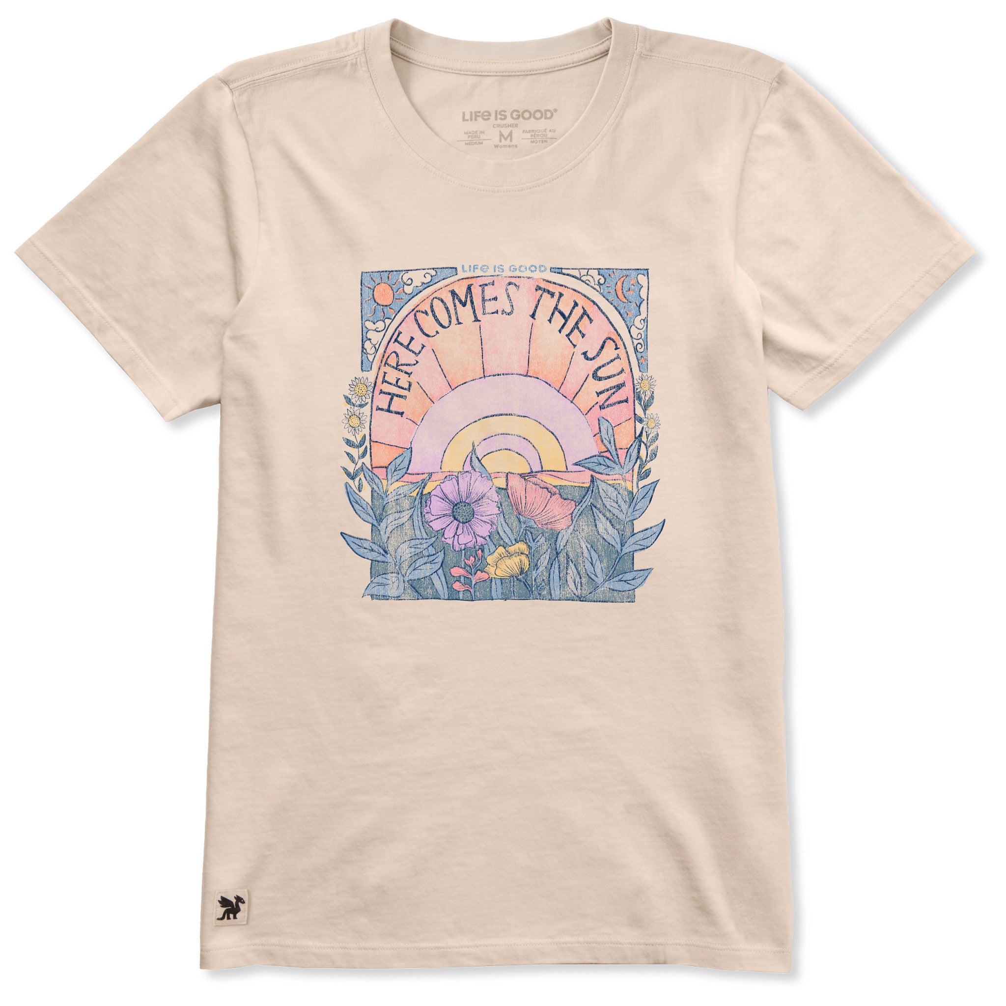 Product image for "Women's Here Comes The Sun Hippie Short Sleeve Tee" ||184547_1