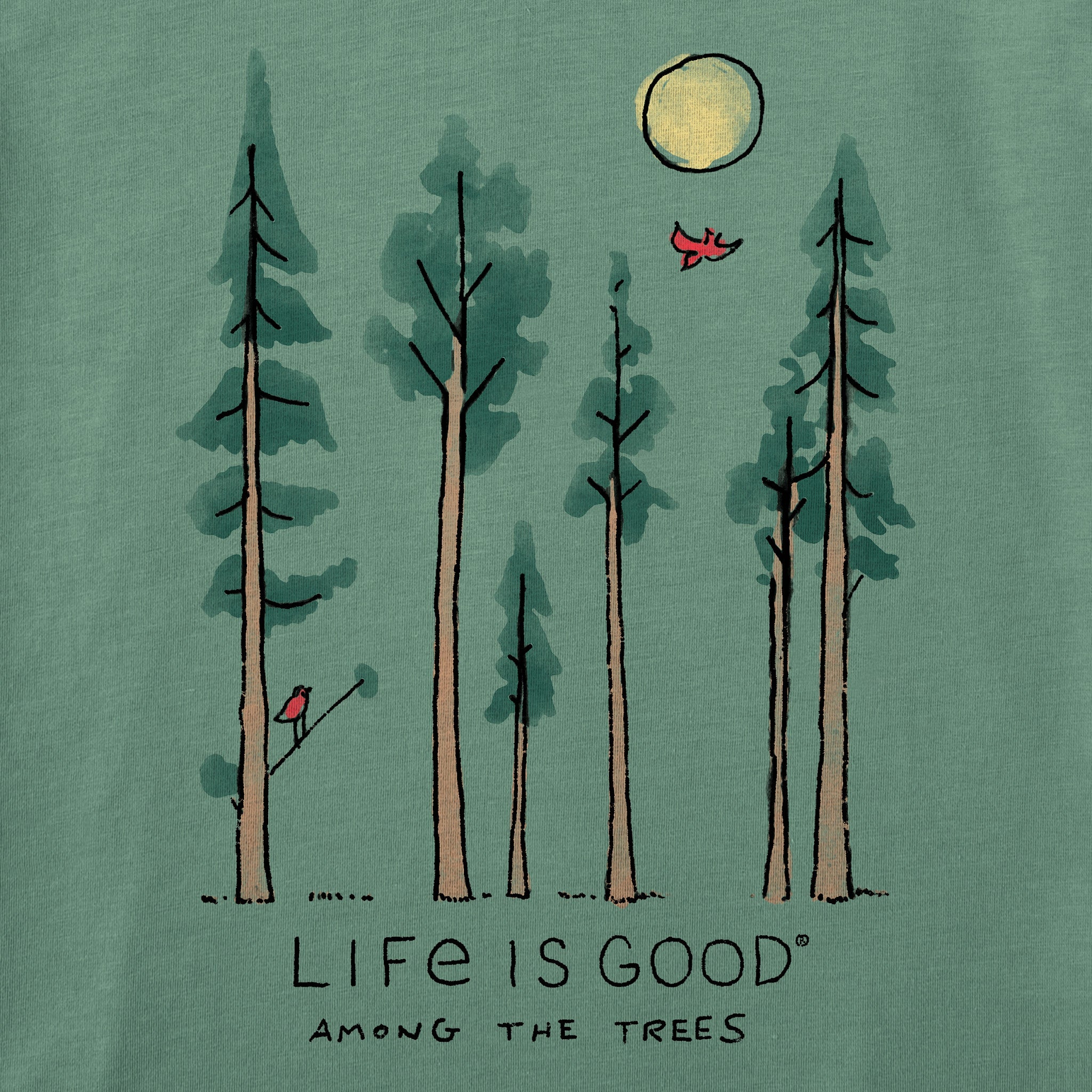Product image for "Women's Life is Good Among the Trees Short Sleeve Tee" ||184957_2