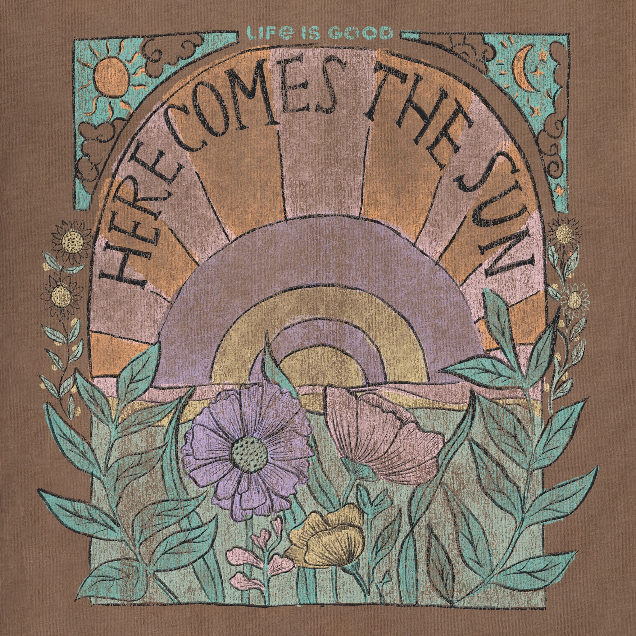 Product image for "Women's Here Comes The Sun Hippie Short Sleeve Tee" ||191048_2