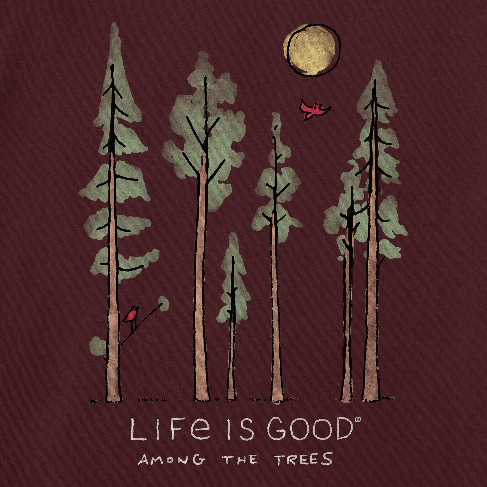 Product image for "Women's Life is Good Among the Trees Short Sleeve Tee" ||191062_2