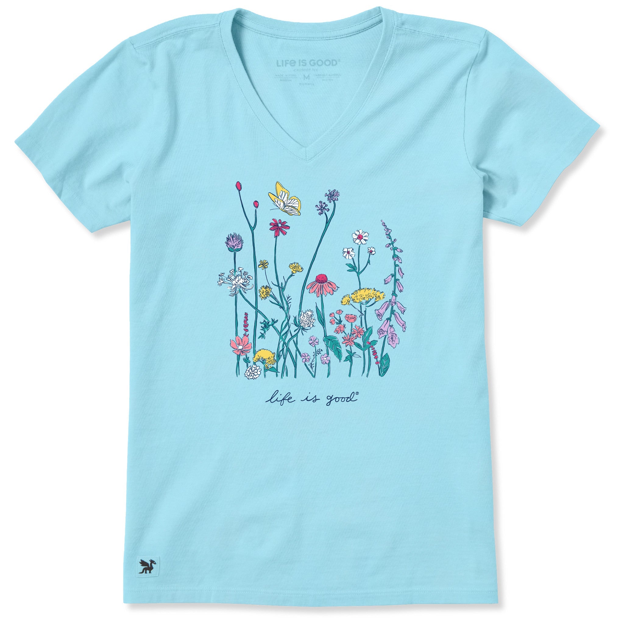 Product image for "Women's Realaxed Wildflowers Short Sleeve Vee" ||191545_1