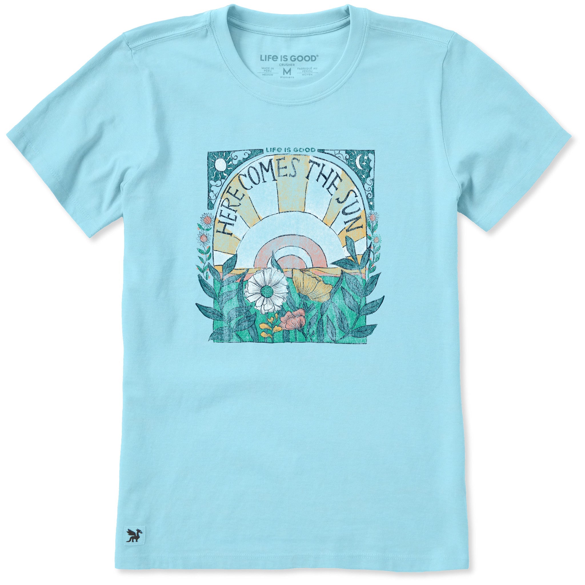 Product image for "Women's Here Comes The Sun Hippie Short Sleeve Tee" ||191565_1