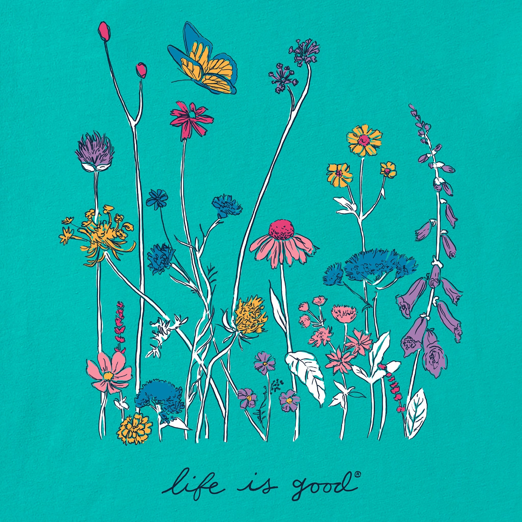 Product image for "Women's Realaxed Wildflowers Short Sleeve Tee" ||192526_2