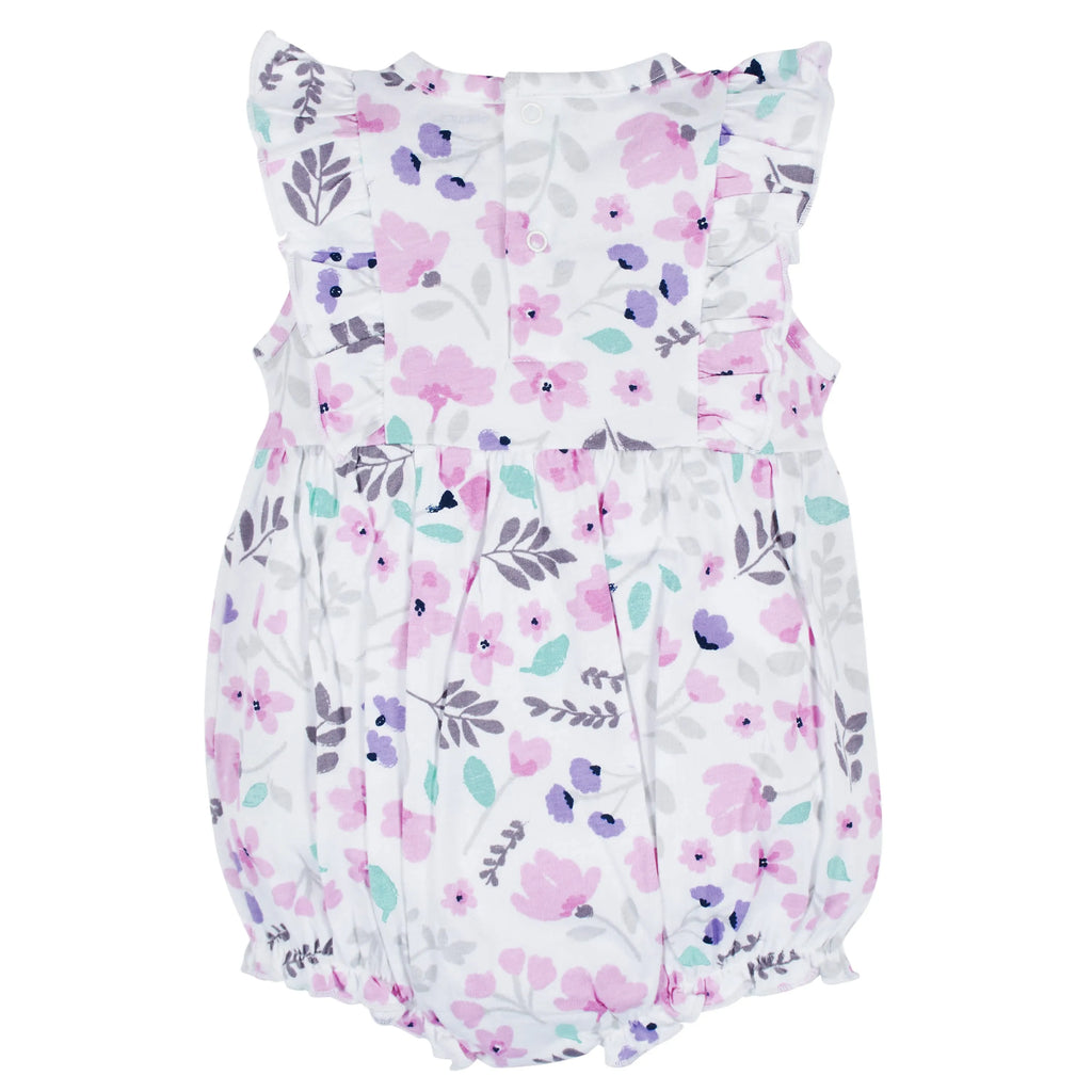 Baby Girls Rainbow Floral Rompers